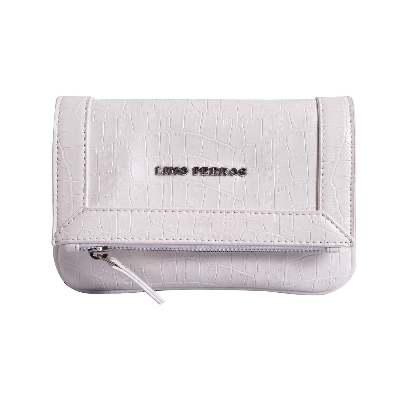 Lino Perros womens white slingbag (B0B4W48RG8) Amazon Price History, Amazon Price Tracker