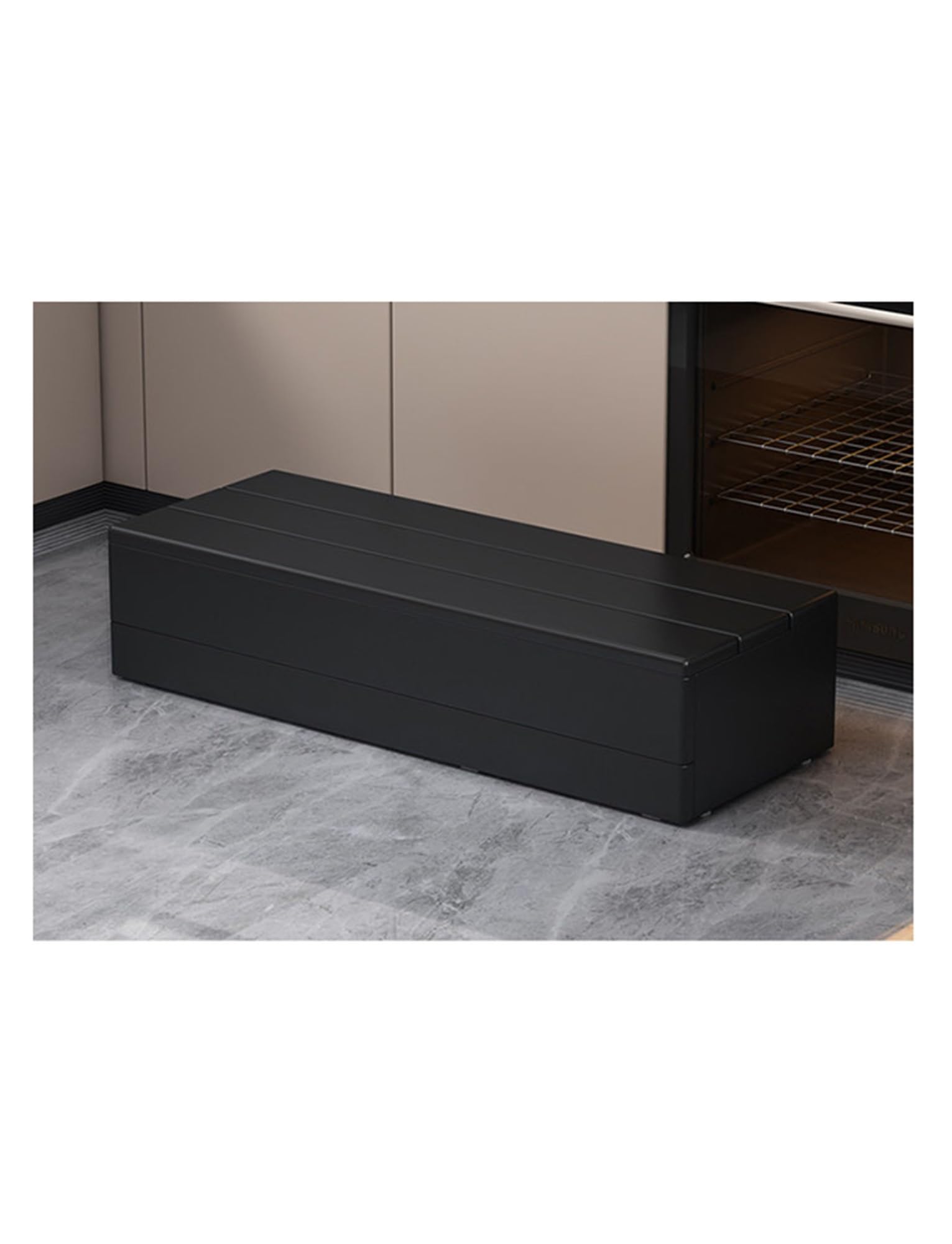 Taburete de madera maciza con almohadillas antideslizantes, taburete portátil de un solo paso para adultos, cocina, baño, mesita de noche