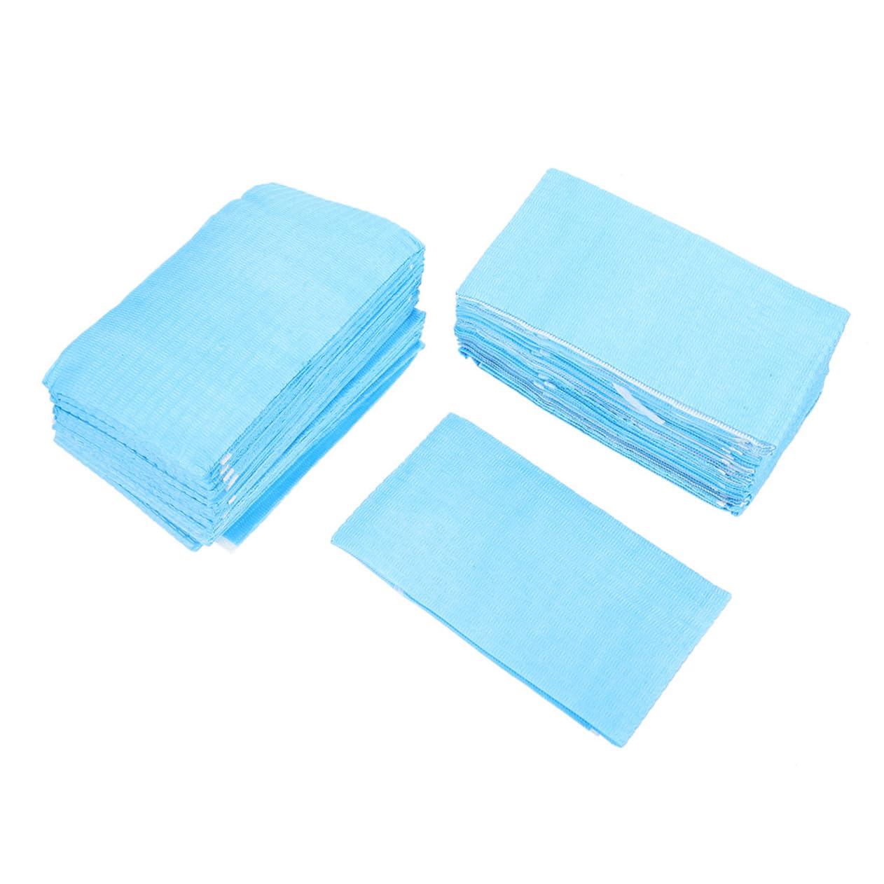Anneome 60pcs Disposable Dental Bibs for Oral Inspection Lightweight Patient Supplies for Clinics and Salons Prevents Saliva Spatter Compact and Portable Blue Color