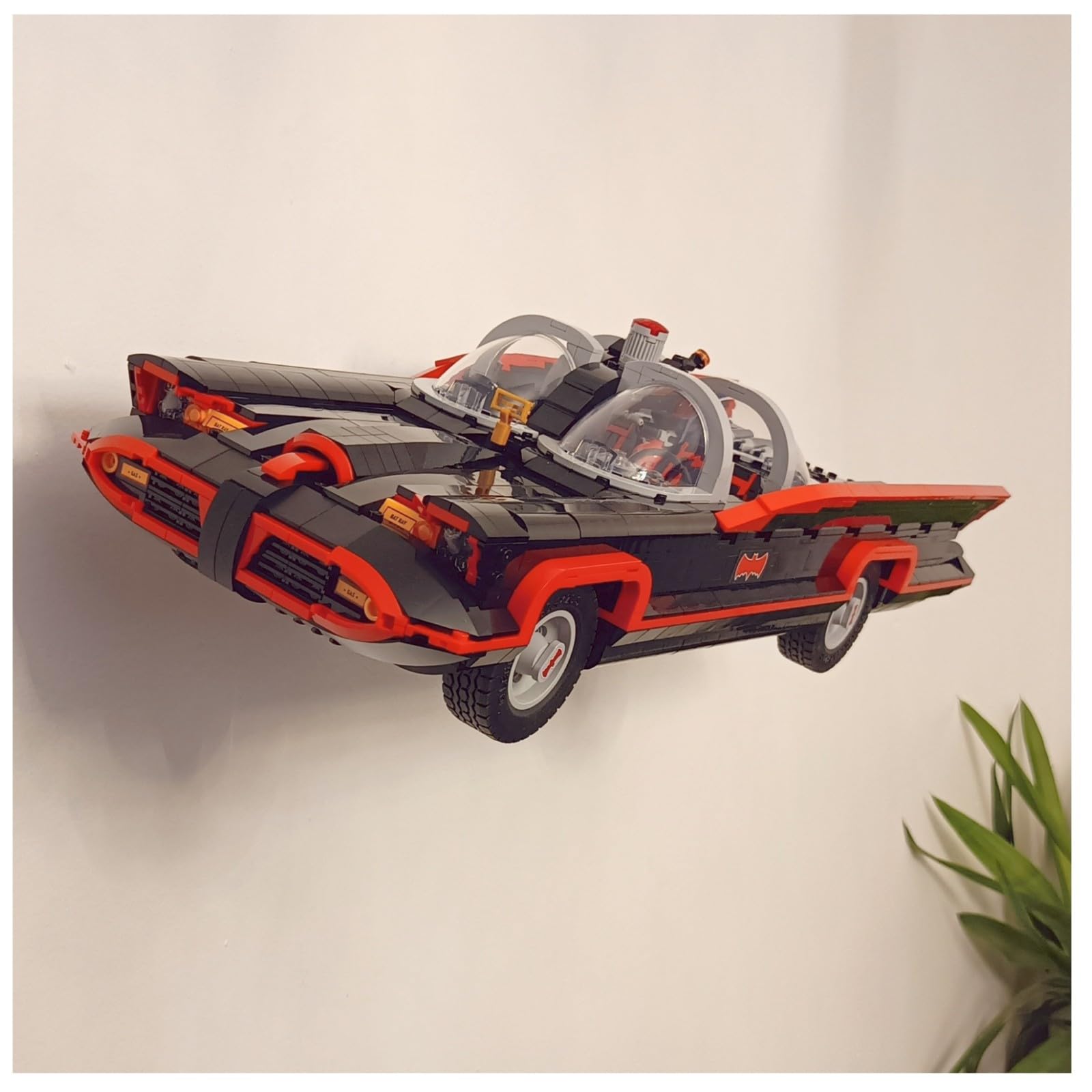 Wall mount compatible with Lego Classic TV Series Batmobile 76328 | Display your model securely | Heavy Duty stainless steel | Car NOT included