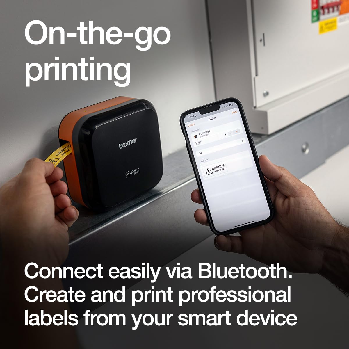 Brother PT-E720BT P-Touch Cube Pro Etiqueteuse Bluetooth