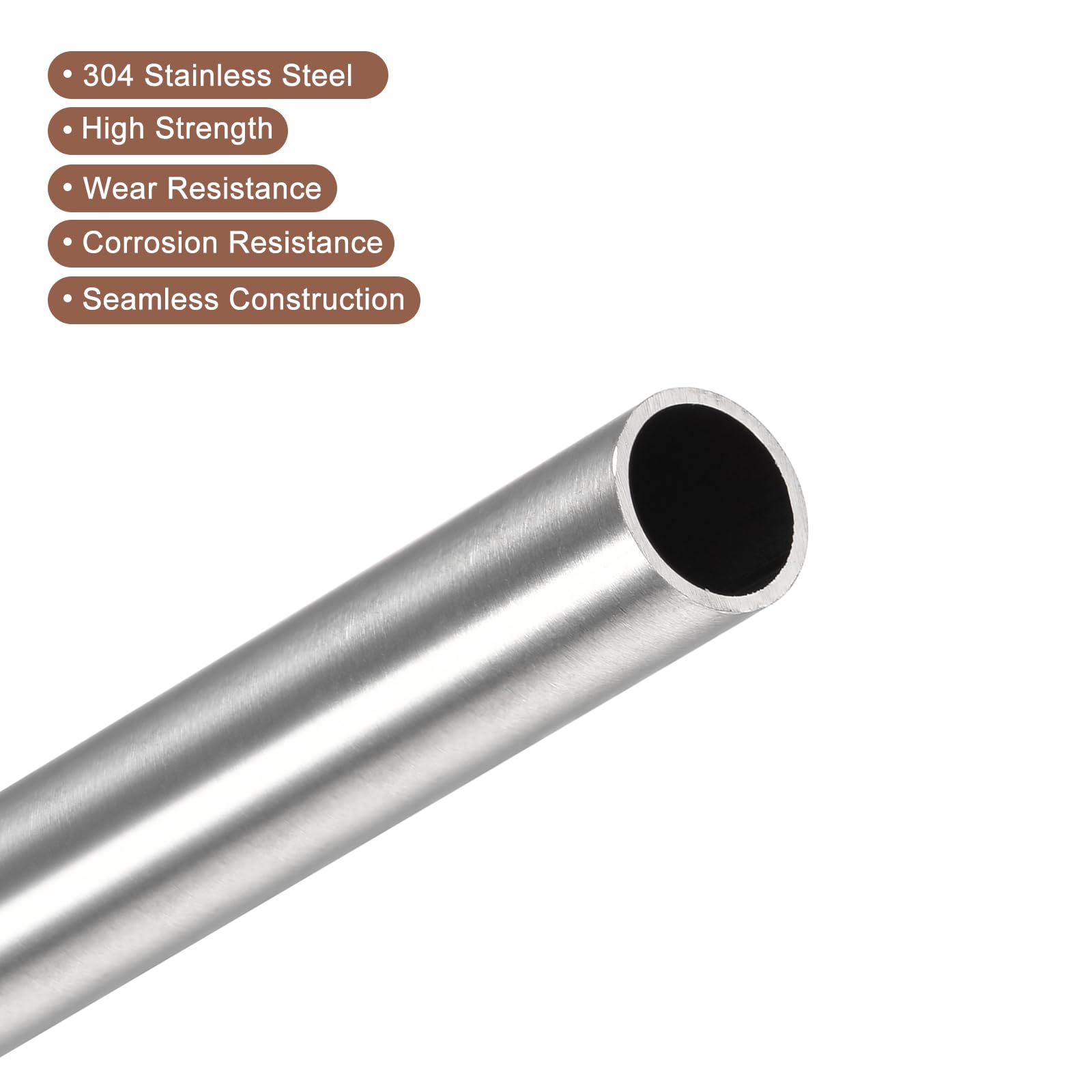 sourcing map Tube en acier inoxydable 304, diamètre extérieur 13 mm x 1 mm, épaisseur de paroi de 300 mm de long, tube capillaire en métal pour machines industrielles