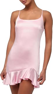 Lulus Sullivan Satin Asymmetrical Ruffle Hem Mini Dress – Elegant Party Dress for Women Price In India