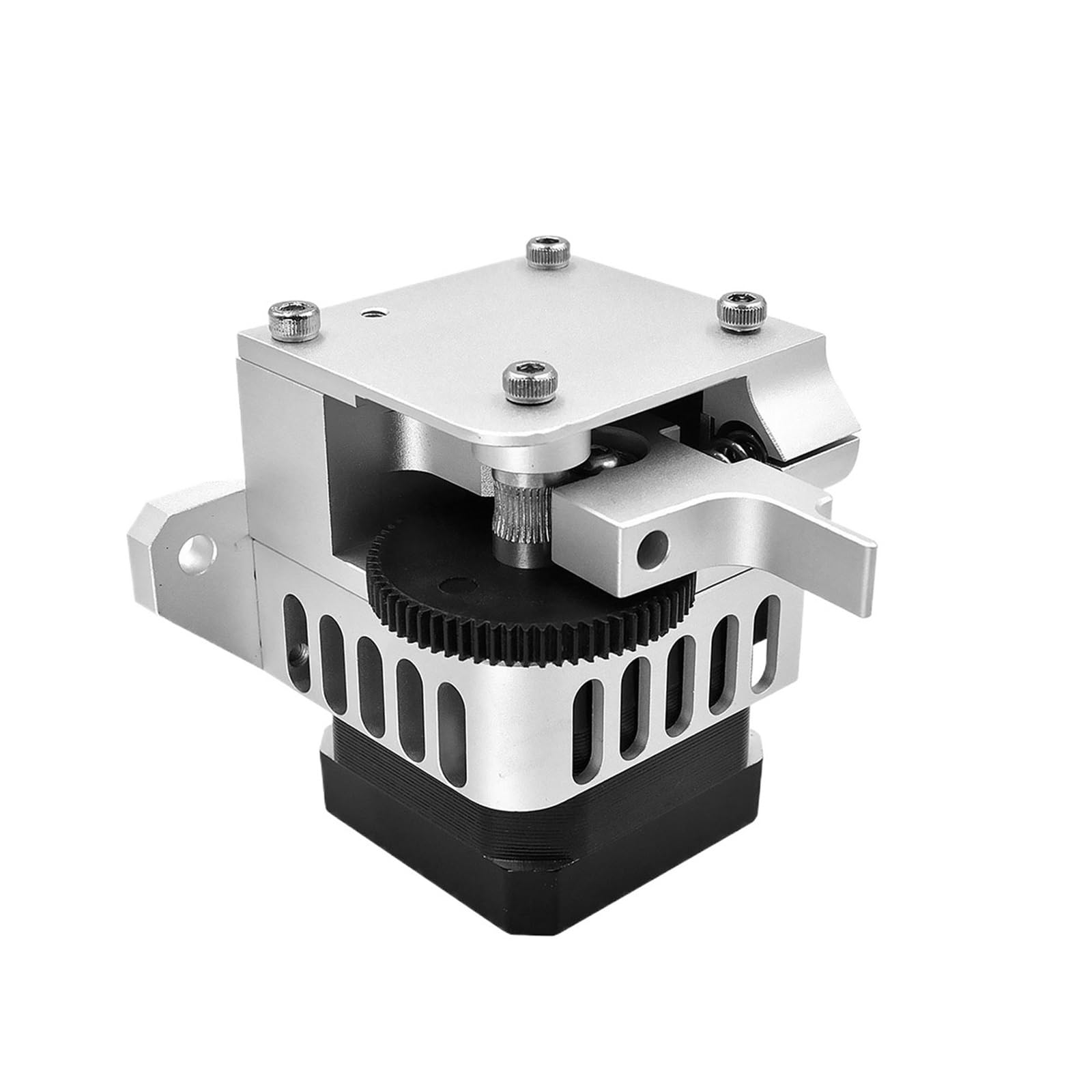 tianwandong Kits completos de extrusor con motor paso a paso Nema 42BYG for montaje de filamento de 1,75 mm, hotend y cabezal J for impresora 3D.(Only Extruder,Silver)