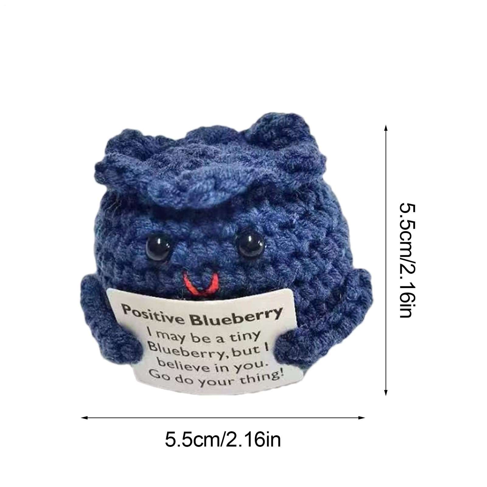 Peluche Di Supporto Emozionale Uncinetto Coniglietto Di Mirtilli Fatto A Mano