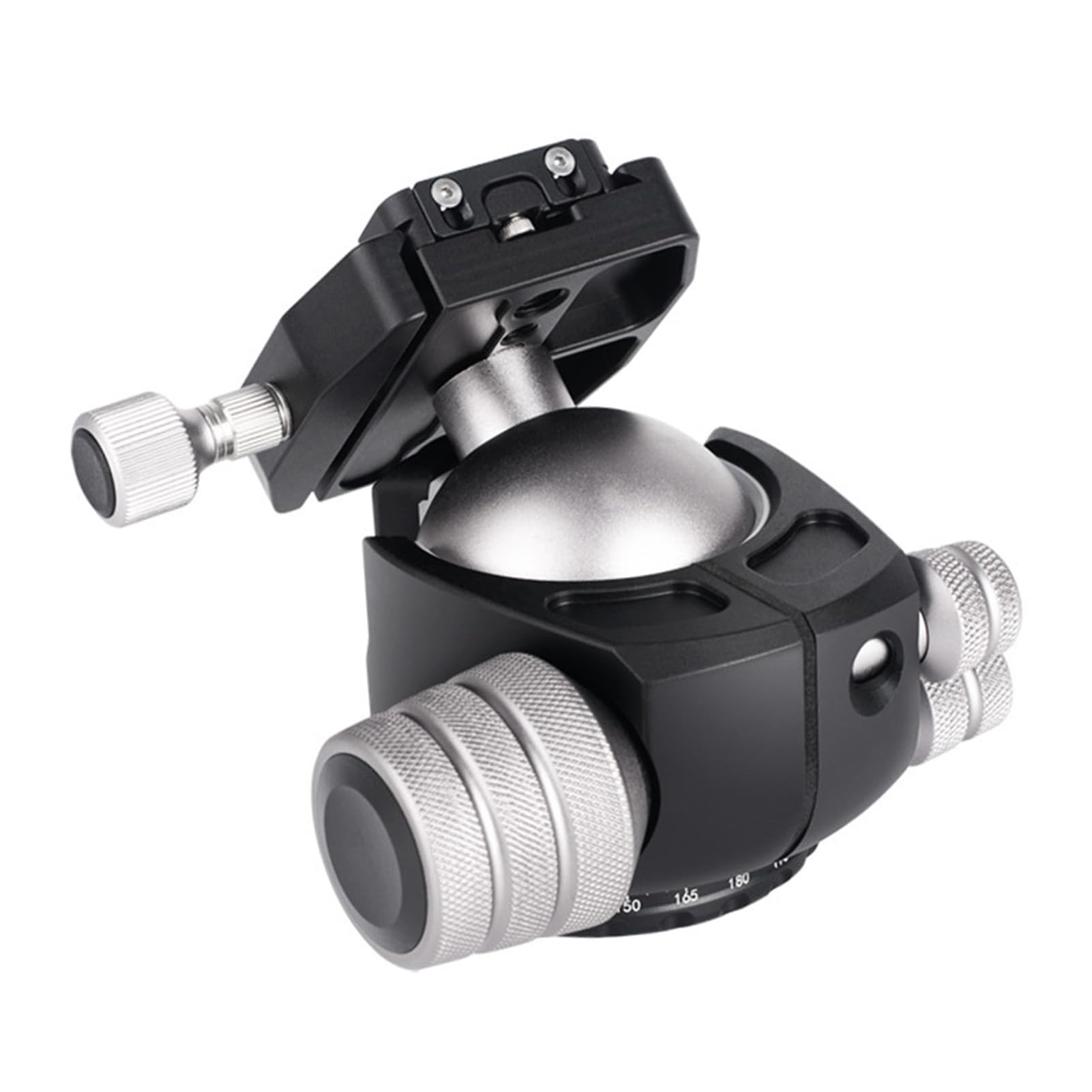 Generic Rótula de Bola de Trípode de Perfil bajo para Trabajo Pesado de 55 Mm para Telescopio de Cámara DSLR, Soporte Sólido como una Roca para Configuración Profesional, Función Panorámica para