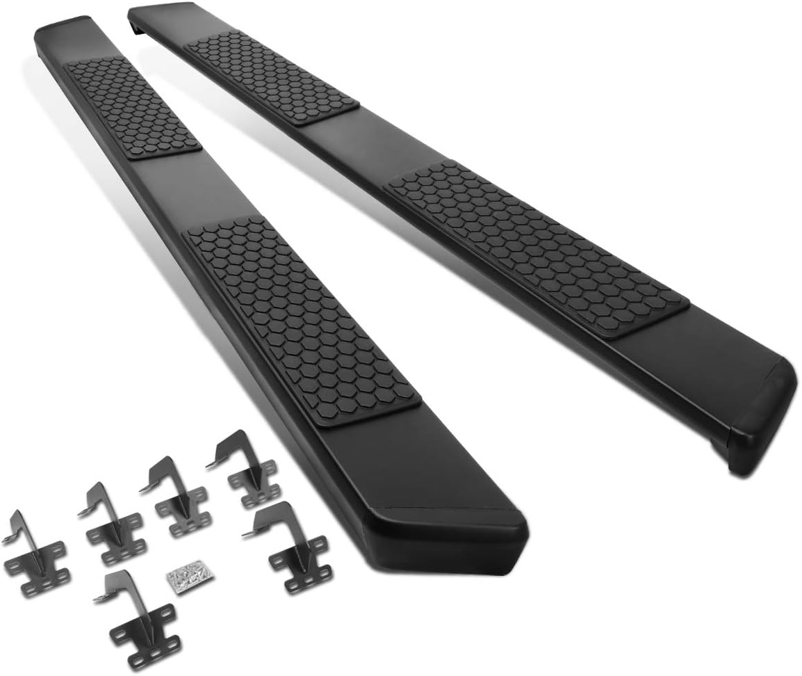 DNA MOTORING 5.5 Inches Wide Powder Coated Side Step Nerf