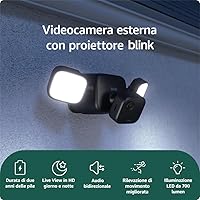 Videocamera esterna con proiettore Blink (ultimo modello)