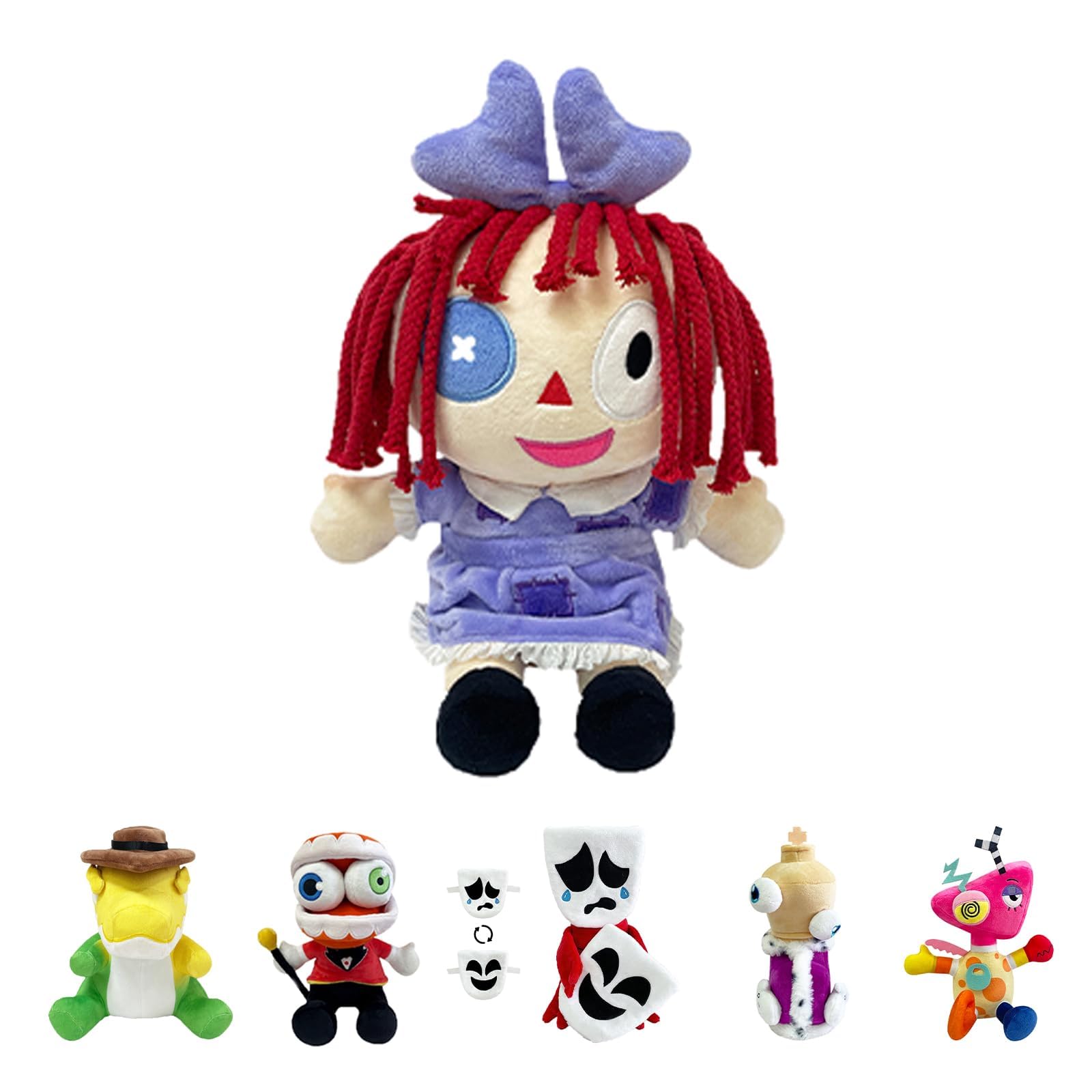 YIttings Maid Jax Plush Cute Stuffed Figure Plushie Toy Suit Pomni Plush Doll for Fans (Girl) — image 1
