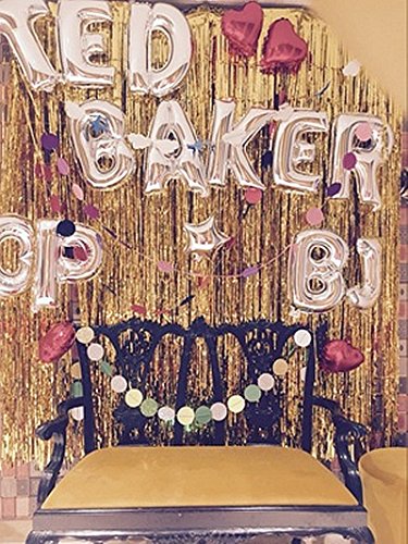 Glanzzeit 32 Inch Silver Foil Balloons Letters A To Z Numbers 0 To 9 Wedding Holiday Birthday Party Decoration (Letter R) #TOP4