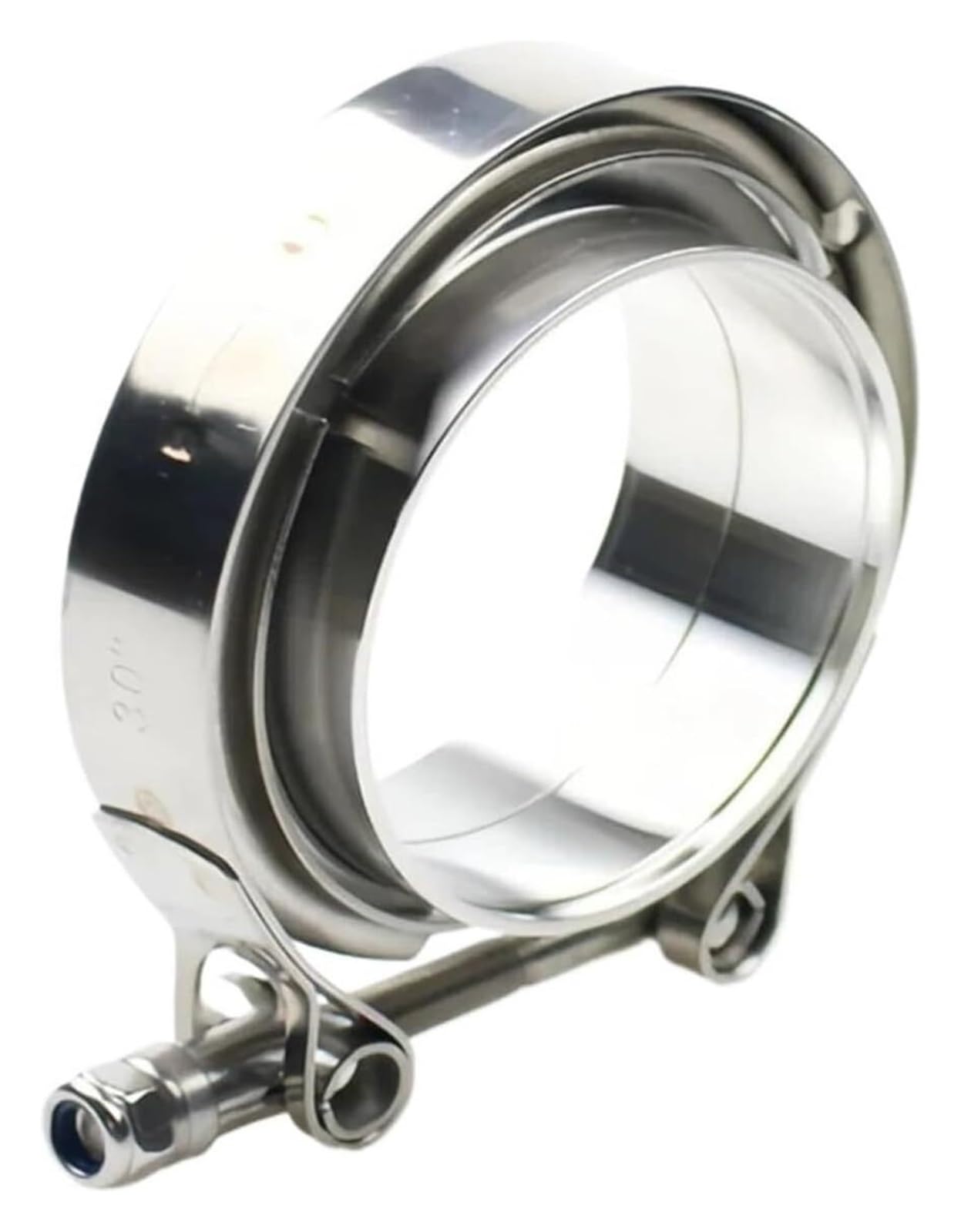 Ridramento Men's One Color Hose Pipe Clamps, V Band Clamp Exhaust Flange 304 Stainless Steel Multiple Sizes
