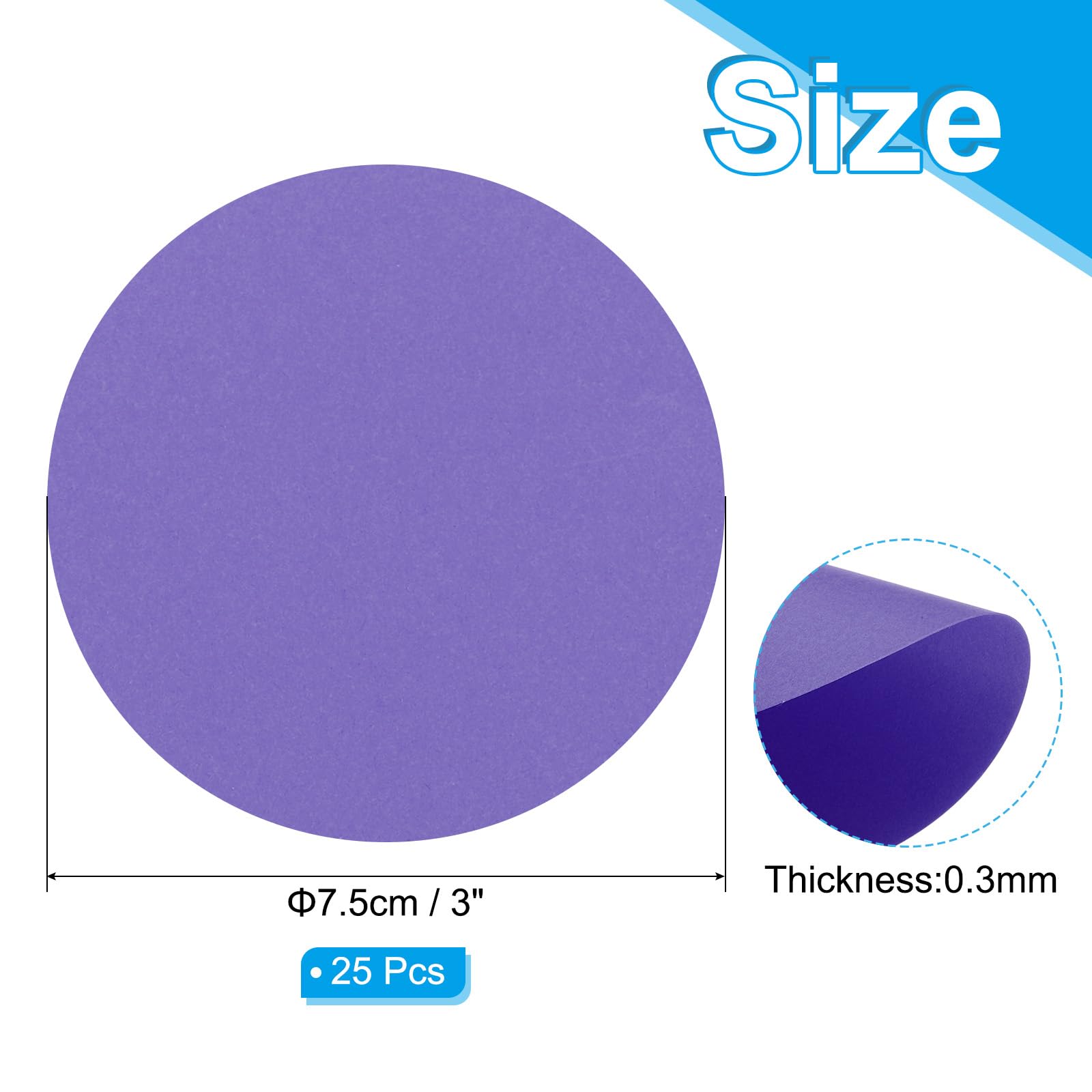 PATIKIL 3inch Circle Card Stock - Image 2
