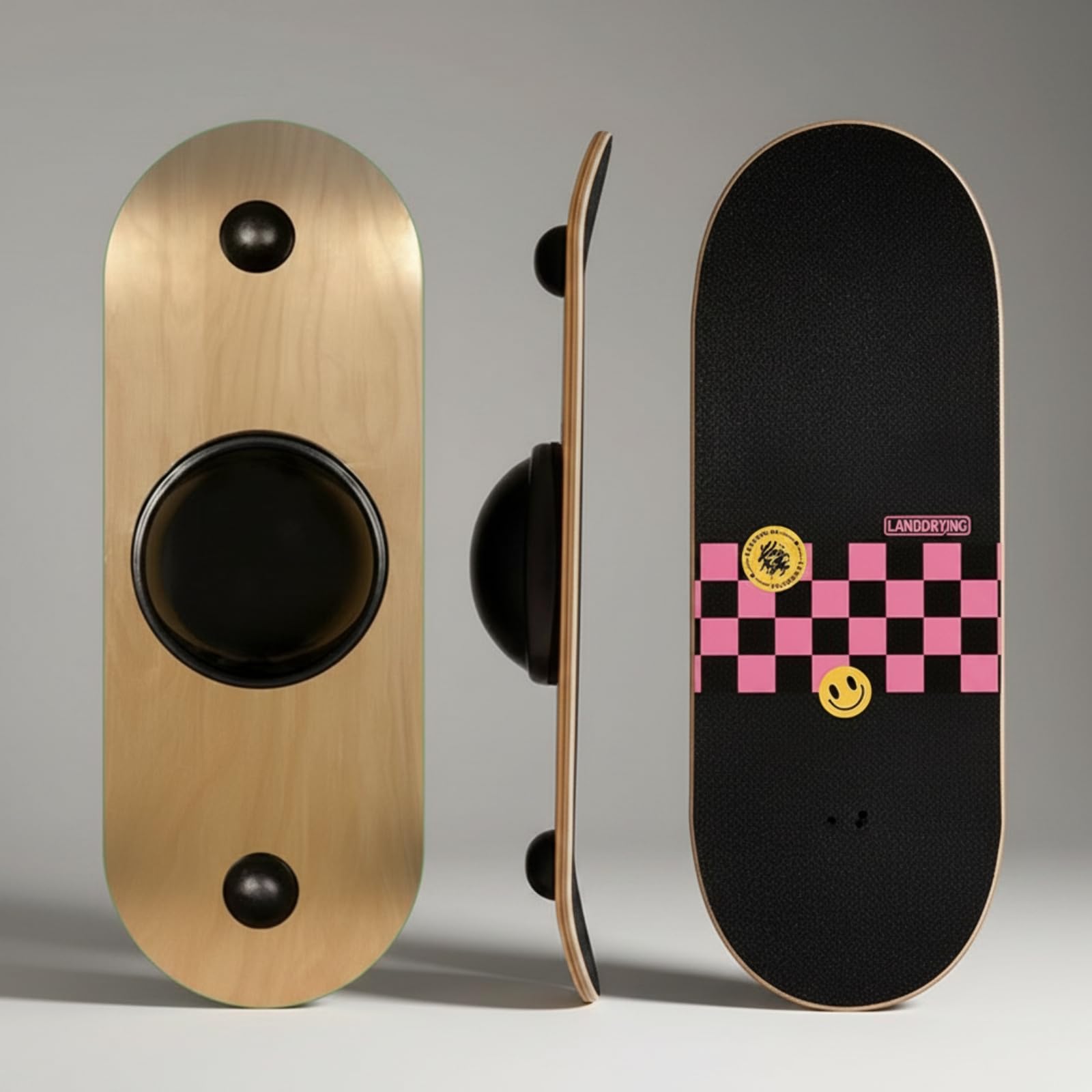 Balance Board Stabile Attrezzo Sportivo | Robusta, Balance Board con Rullo, Antiscivolo, per Allenamento a Casa, Surfisti