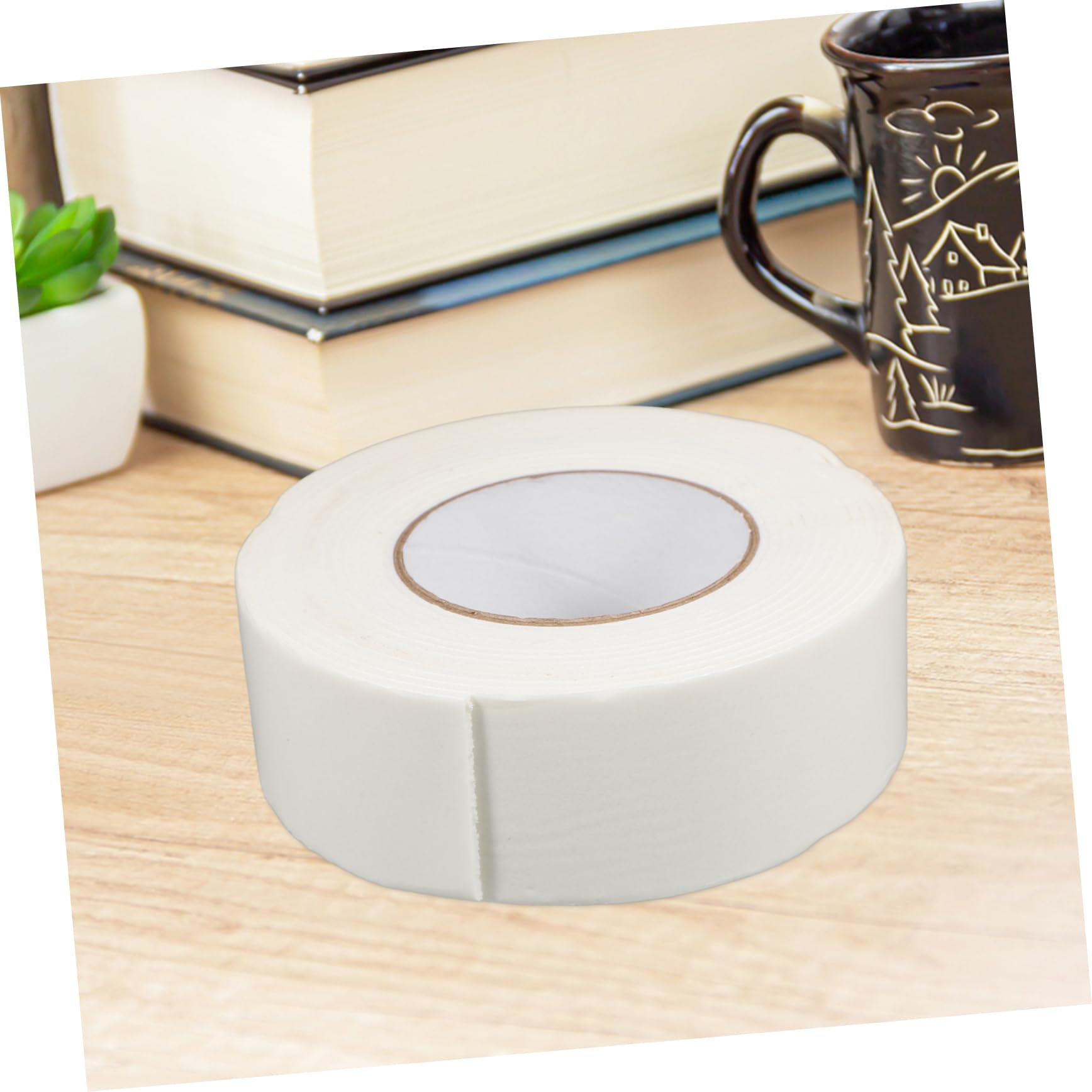 Ruban Adhésif Double Face Mousse 2,5 mm x 50 mm x 5 M Blanc Résistant à L'humidité