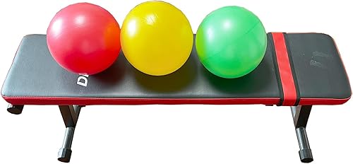 Miniatura 3 de 3 pelotas pequeñas de yoga de 9 pulgadas, pequeñas bolas de ejercicio, bolas de estabilidad, bolas suizas, pequeñas bolas de pilates con bomba, 9.8