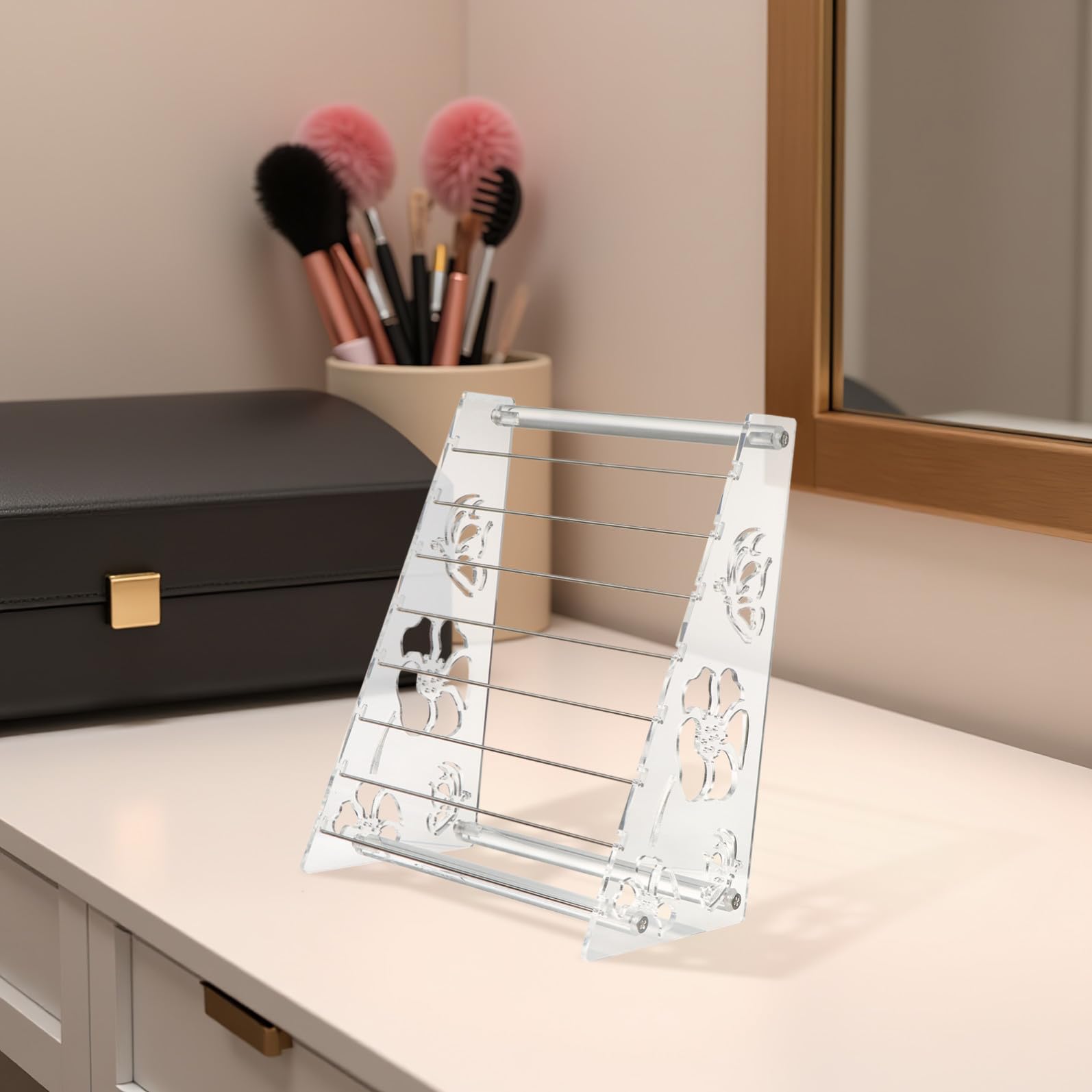 TOYANDONA Organizer da Esposizione Gioielli in Acrilico Trasparente Supporto Multiuso per Catenine Collane e Perle Stand Compatto per Creatori e Rivenditori