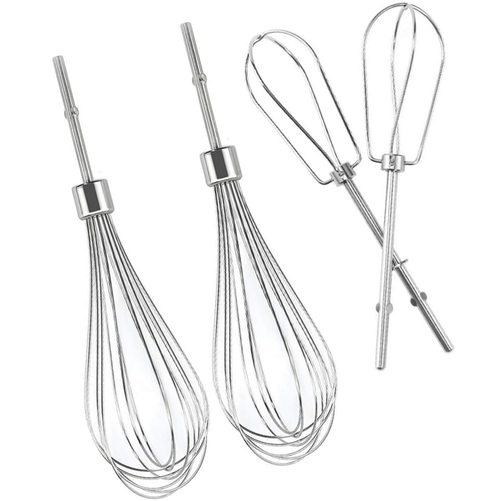 HKMPW Whisk Attachment for Hand Mixer and W10490648 Hand Mixer Turbo Beaters Kit for Blending Soups Smoothies Shakes