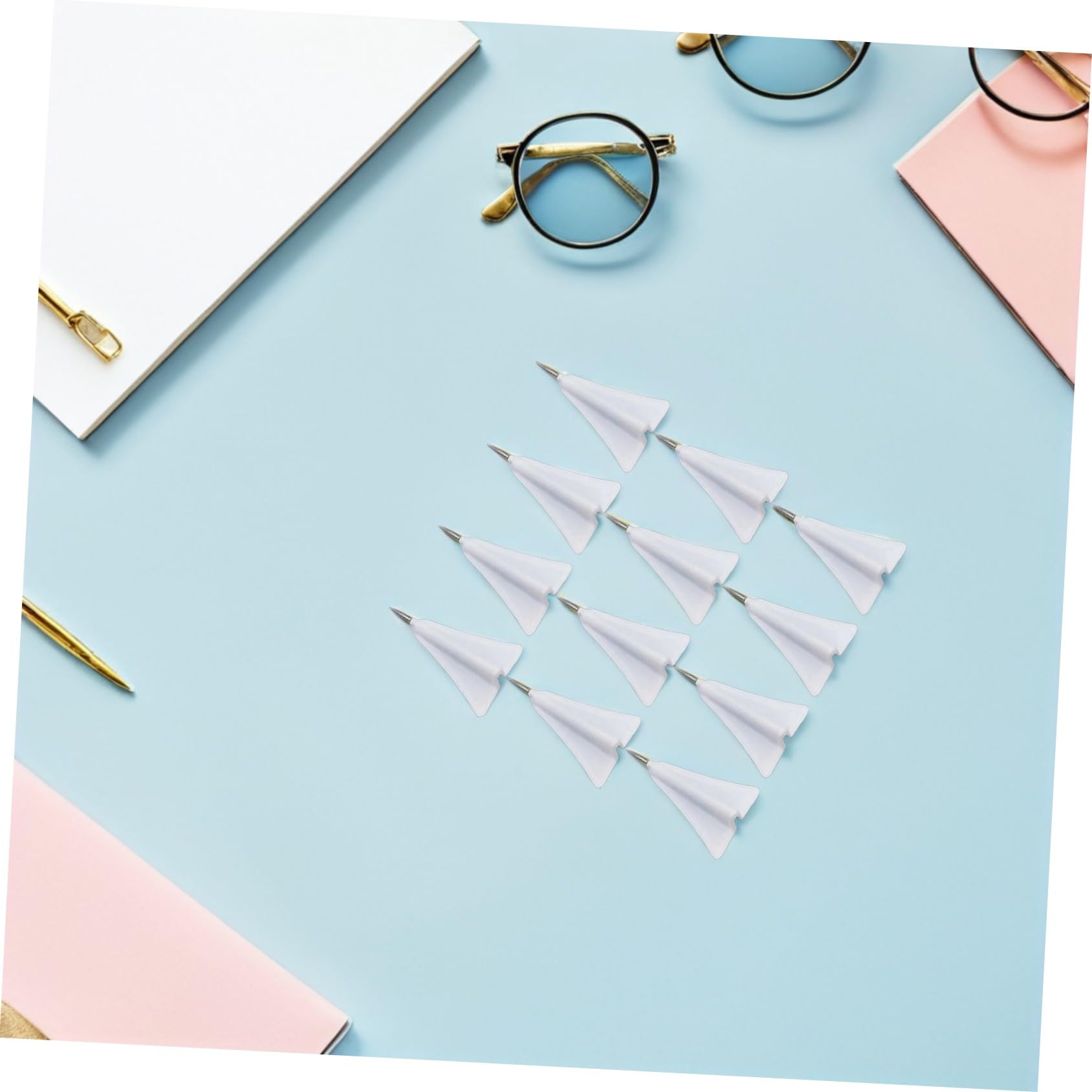 DOITOOL Punaises Créatives Avion 12 Pièces Taille Compacte Multifonctions Légères pour Tableau D'affichage Chambre D'garçon Et Filles Et Bureau Usage Quotidien