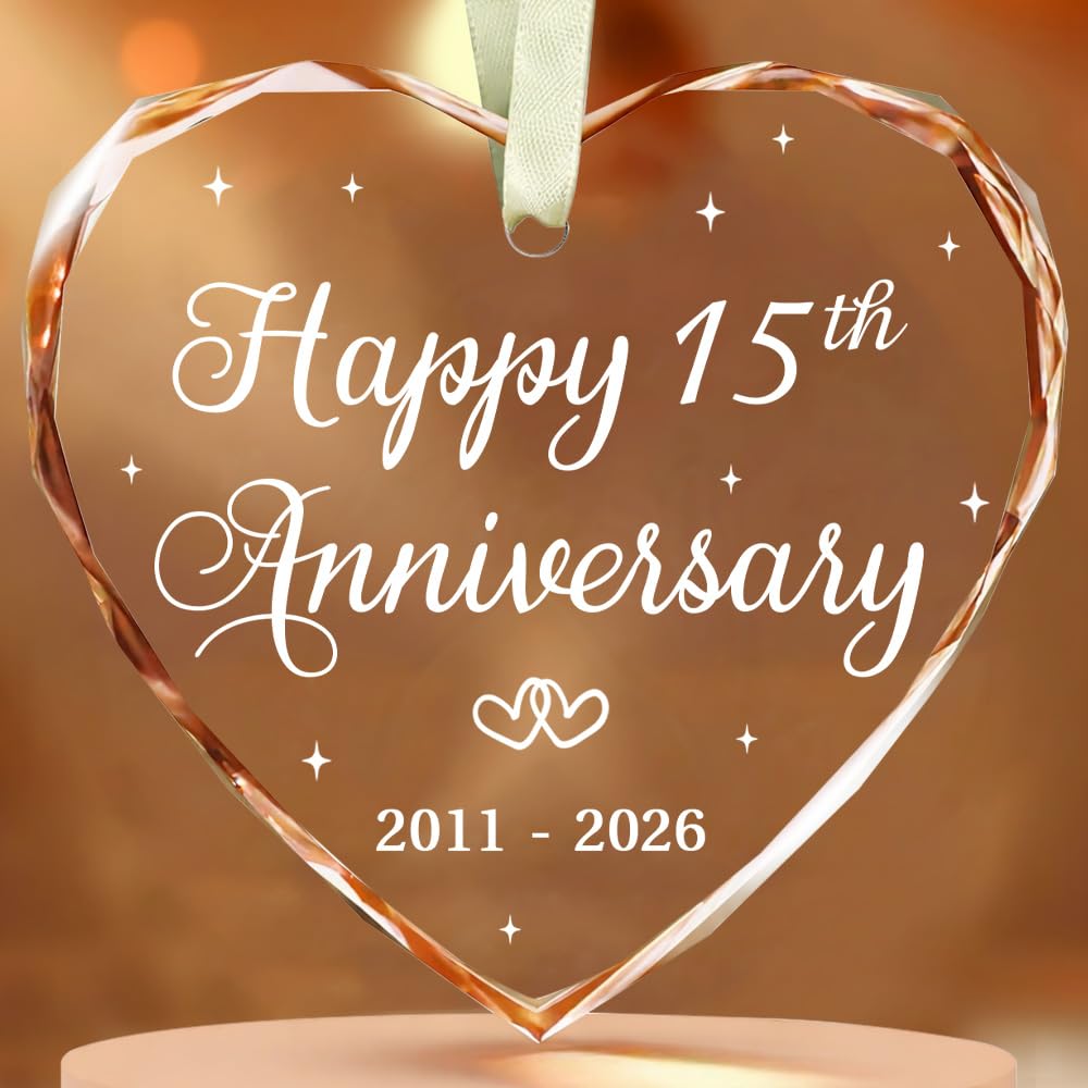 Amazon.com: BSQUIELE 15th Anniversary Ornament - Gift for 15th