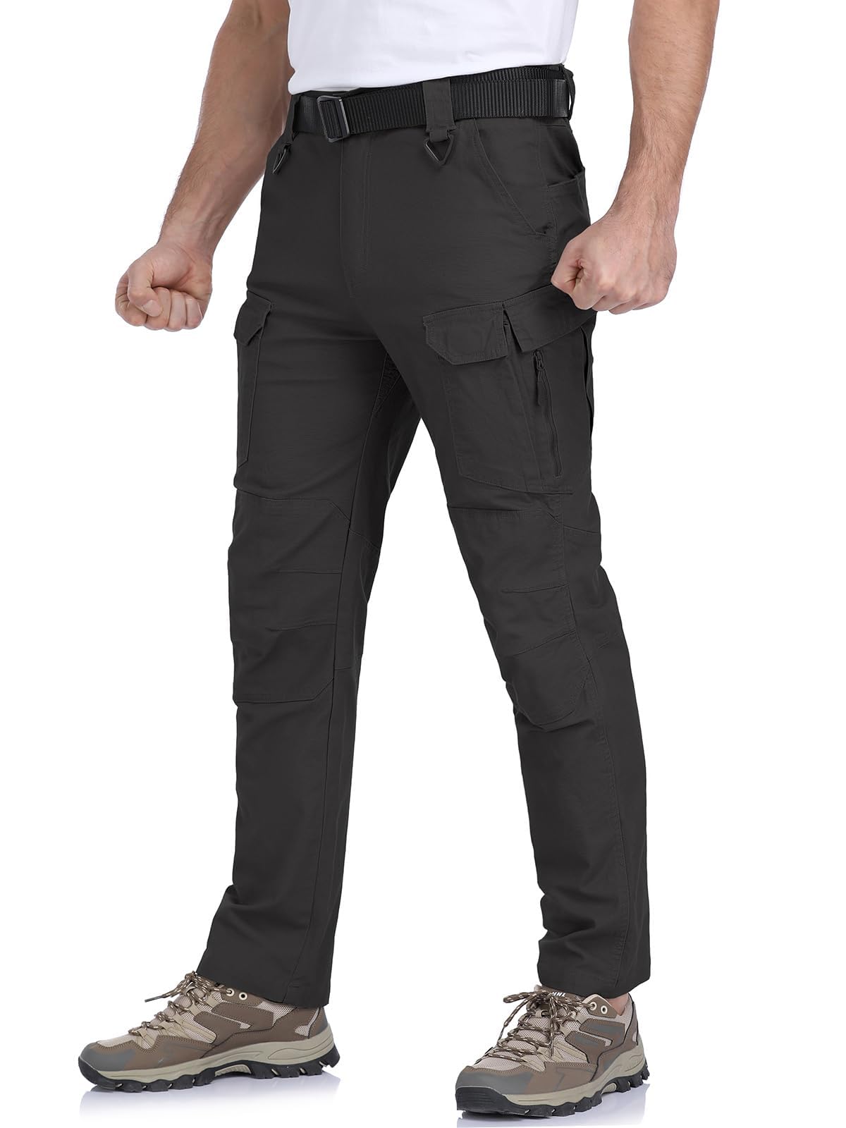 CARWORNIC Pantalones tácticos de algodón para hombre, ligeros, elásticos, militares, combate