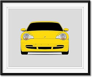 Porsche 911 GT3 996.2 (2003-2005) Inspired Poster Print Wall Art Decor Handmade (Unframed)