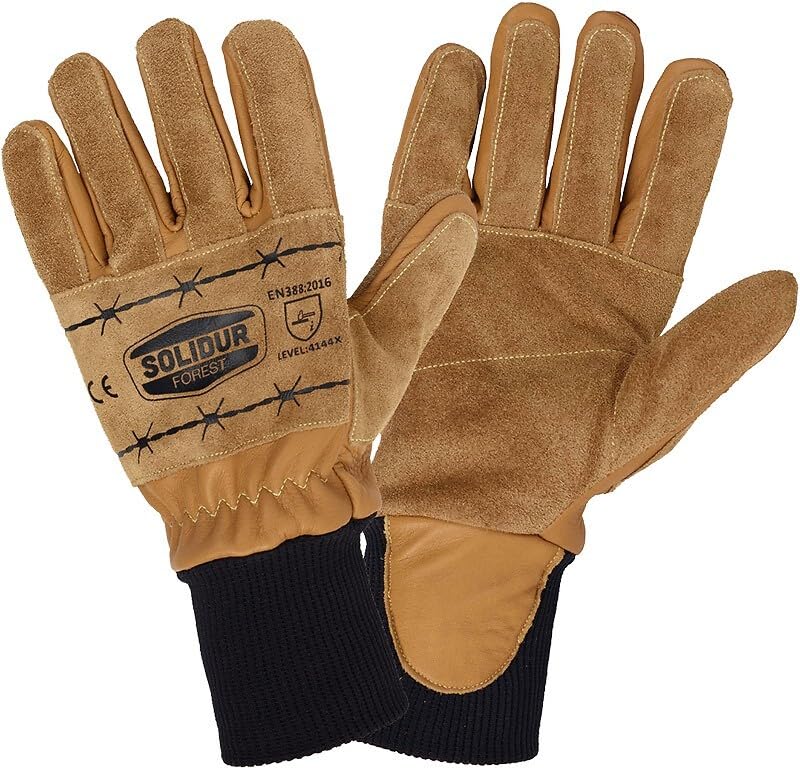 Paire de gants de protection adaptée pour le débardage Solidur GA01 taille 12
