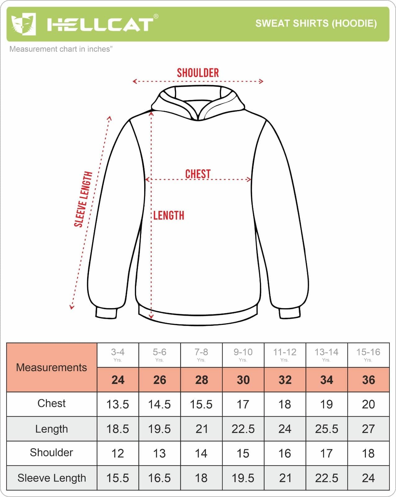 HELLCAT Girls Regular Fit Fulsleeve Hooded Sweatshirt with Rib - Combo Pack of 2 - Onion/Green_3-4 Years 4