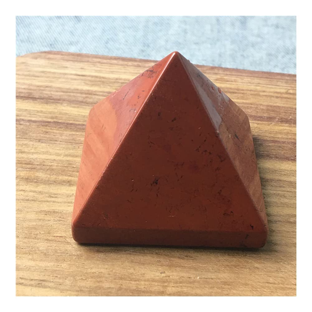 Balance Diaspro Rosso Naturale Piramide di Cristallo Clear Diaspro Rosso Naturale Piramide di Cristallo Lucidatura Pietra Grezza Pietra fortunata Pietre grezze e DINZHHENGYIN (Size : 3-4cm)