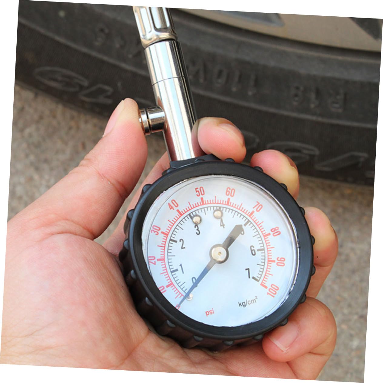 Alipis Car Tire Air Pressure Tyre Pressure Gauge Digital Psi Fit Easy to Use Lightweight Design