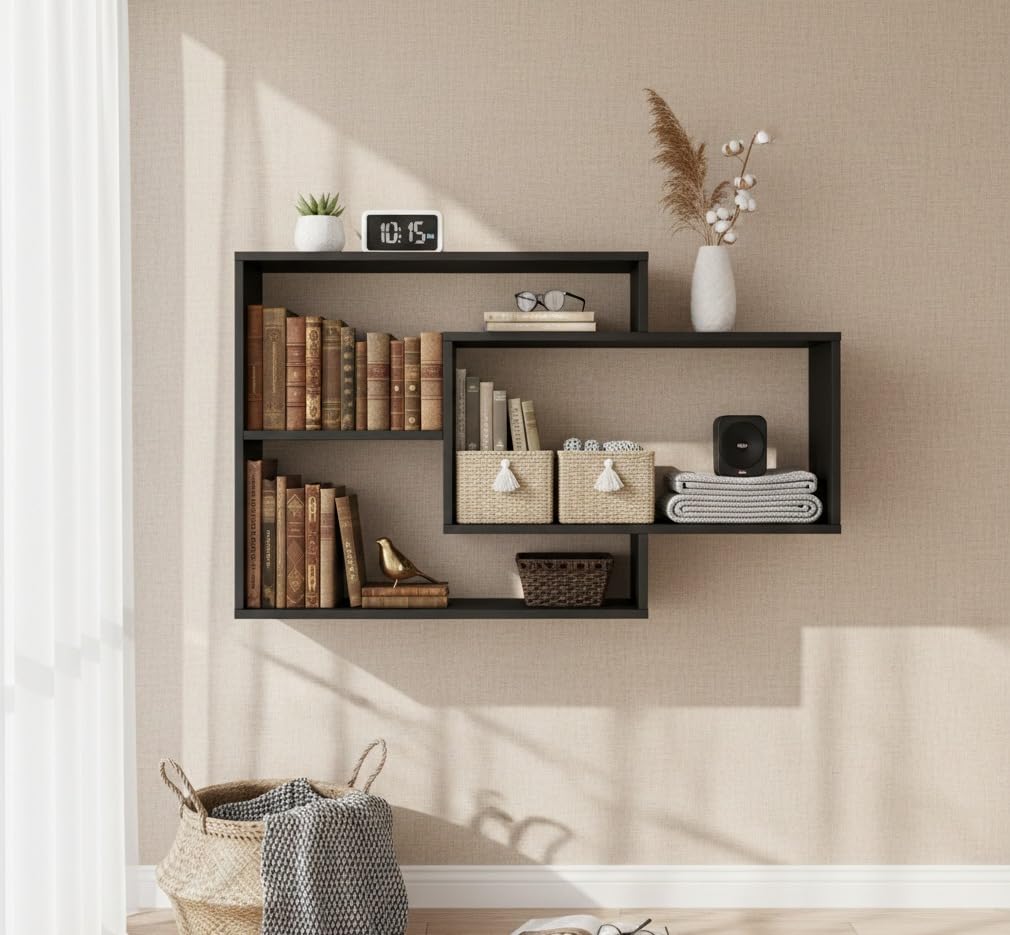 Rectangular Floating Wall Shelf Karo Rack-picture-15
