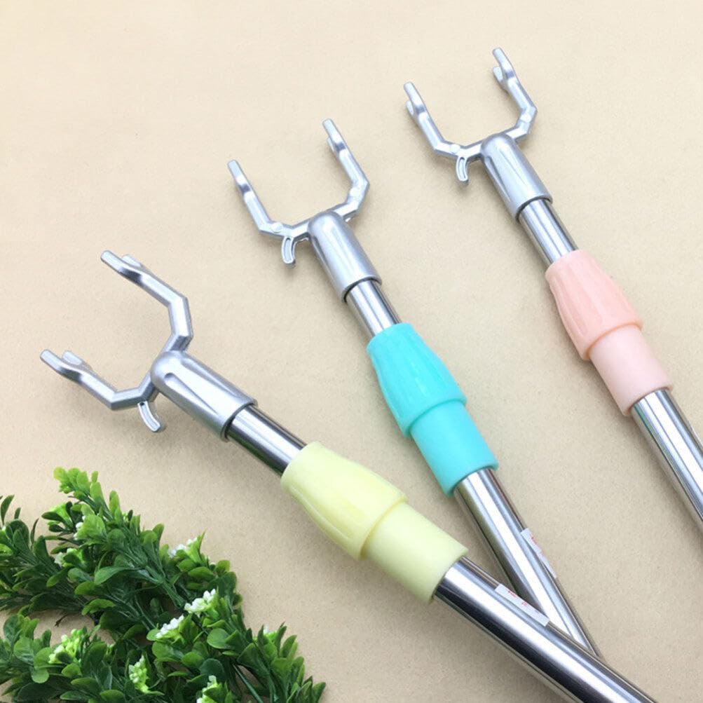 YARNOW 3pcs Aluminum Clothes Rack - Simple, Lightweight Clothesline - Silver