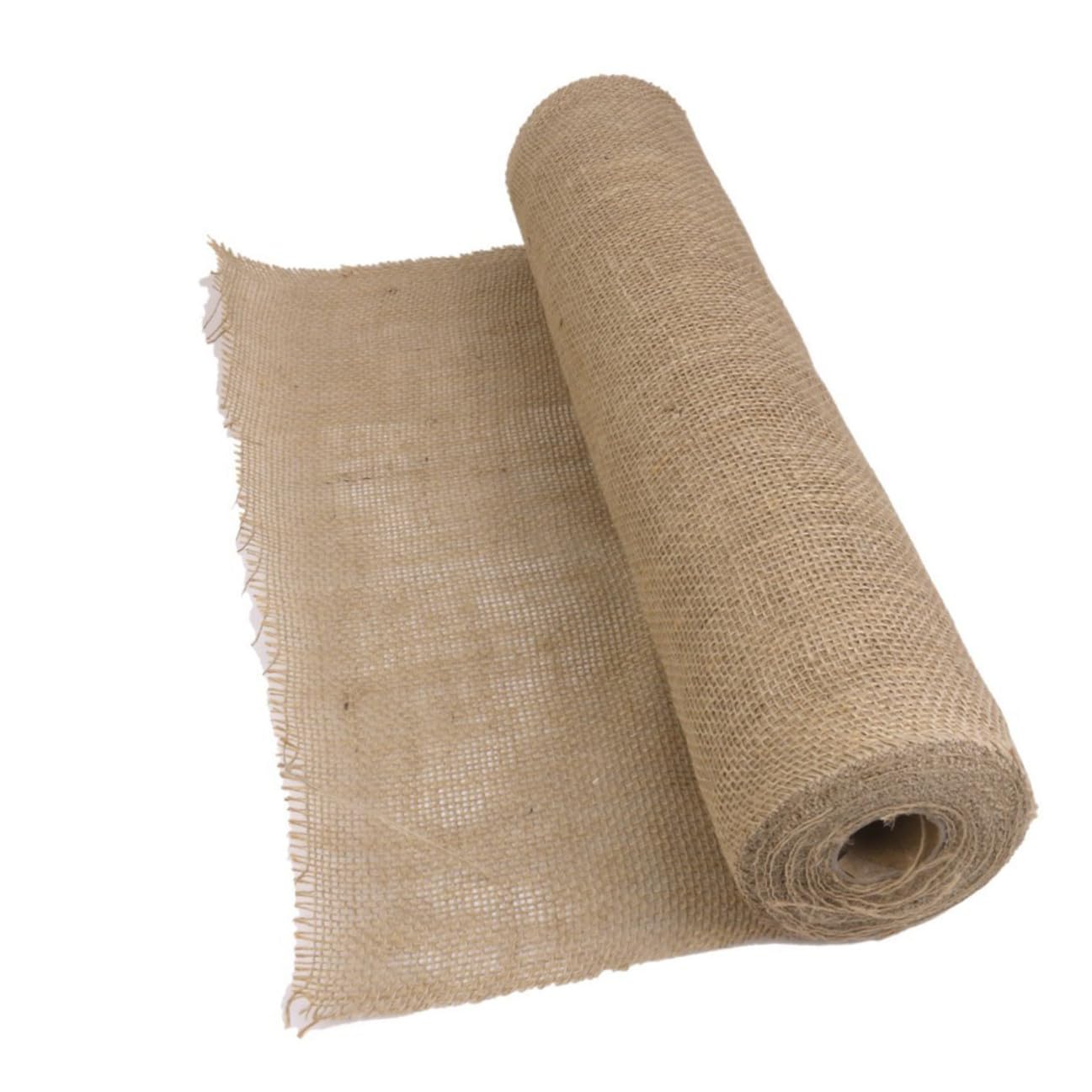 Rustikaler Jute Tischläufer Breit Lang Braunes Burlap-tischtuch Waschbar Bügelbar für Hochzeiten Partys und Landhausdeko