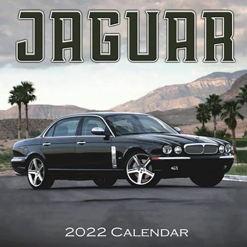 Jaguar 2022 Calendar: Luxury Car Squared Monthly Calendar Mini Planner 12 Months 2022 bonus September to December 2021 , Special Gifts For All People Love Car