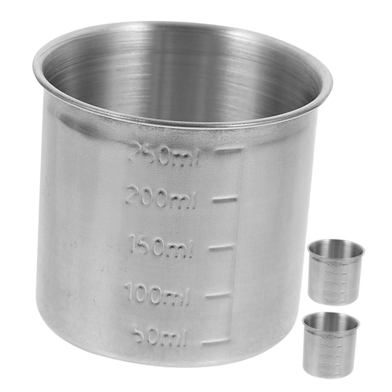 IMIKEYA Lot De 4 Tasses À Mesurer Précises Et Robustes En Acier Inoxydable Pour La Pâtisserie Et L'usage Domestique 3 Pièces X 4