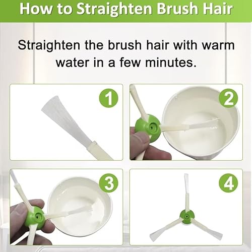 Replacement Parts Compatible with iRobot Roomba I, E & J Series i7 i7+ i2 i3 i3+ i4 i4+ i6 i6+ i8 i8+/Plus j6+ j7, 1 Set of Multi-Surface Rubber Brushes, 6 HEPA Filters, 6 Side Brushes(9 Pcs)