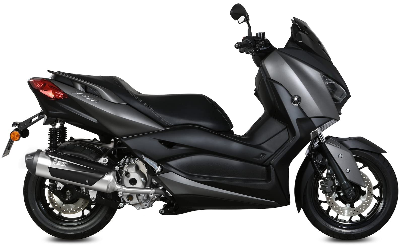 MIVV Pot d'échappement Urban en acier inoxydable compatible avec Yamaha X-Max Xmax 300 2017 2018 2019 2020