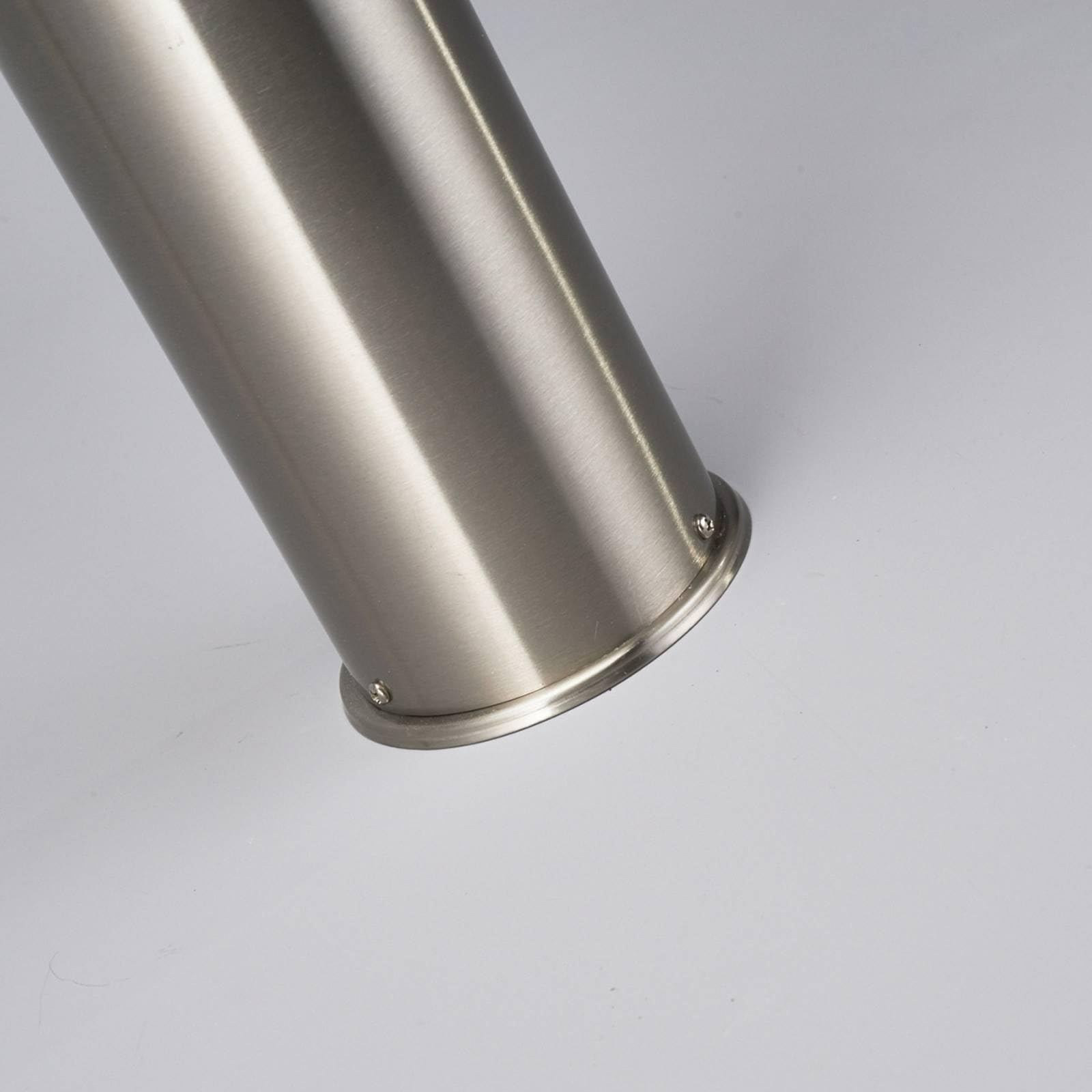 Lindby lampada da esterni dimmerabile (Moderno) colore Grigio, in Acciaio Inox Lampioncino paletto luminoso viale lampioncino