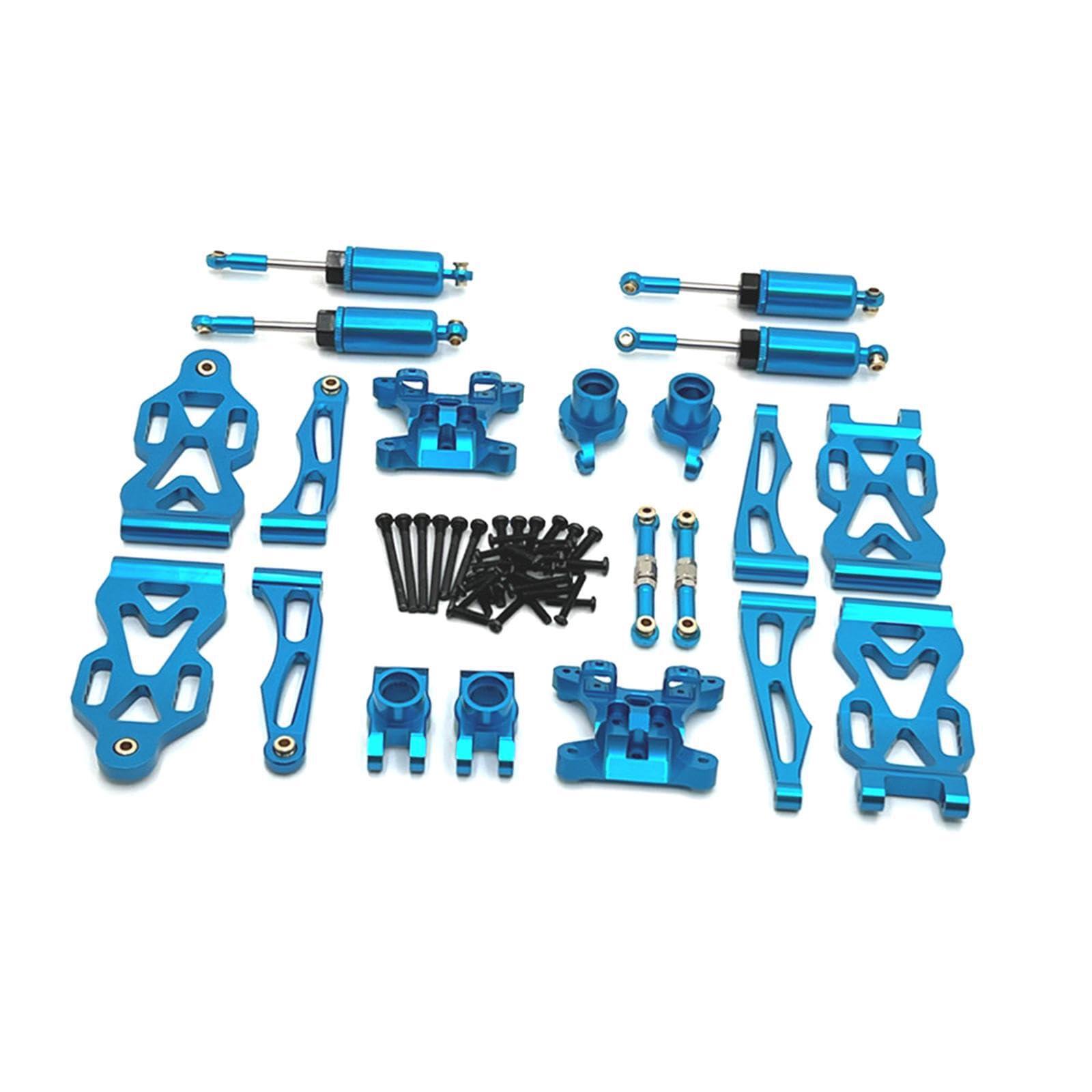 Set di pezzi di ricambio per auto RC in metallo, eccezionale, garantisce compatibilità con un'ampia gamma di modelli RC, accessori di aggiornamento, Blu