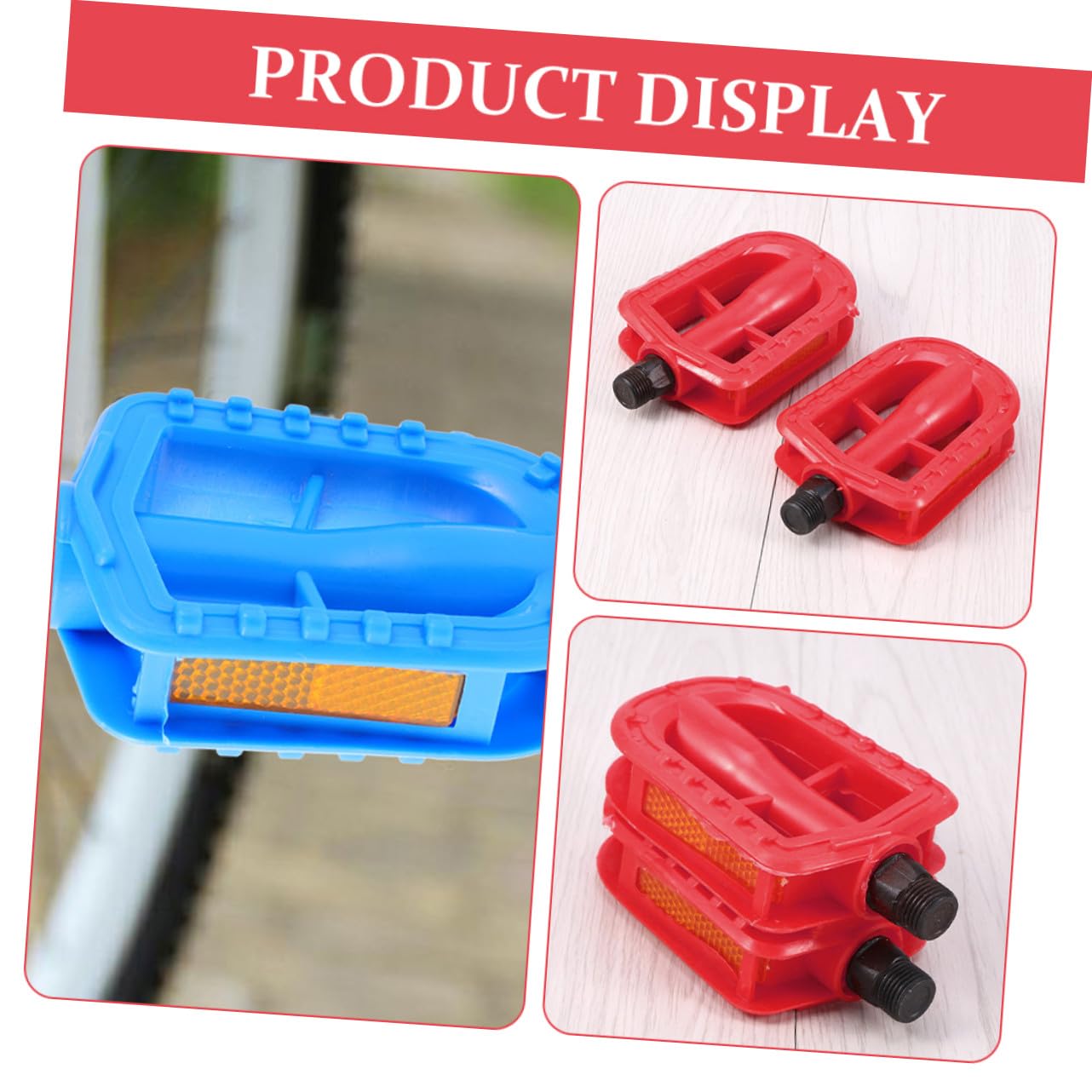 iplusmile 3 paia Pedali per Bicicletta per Leggeri e Antiscivolo Accessori per Bici da Strada e Mountain Bike con Piattaforma Ampia e Cuscinetti Sigillati Facili da Installare e Resistenti