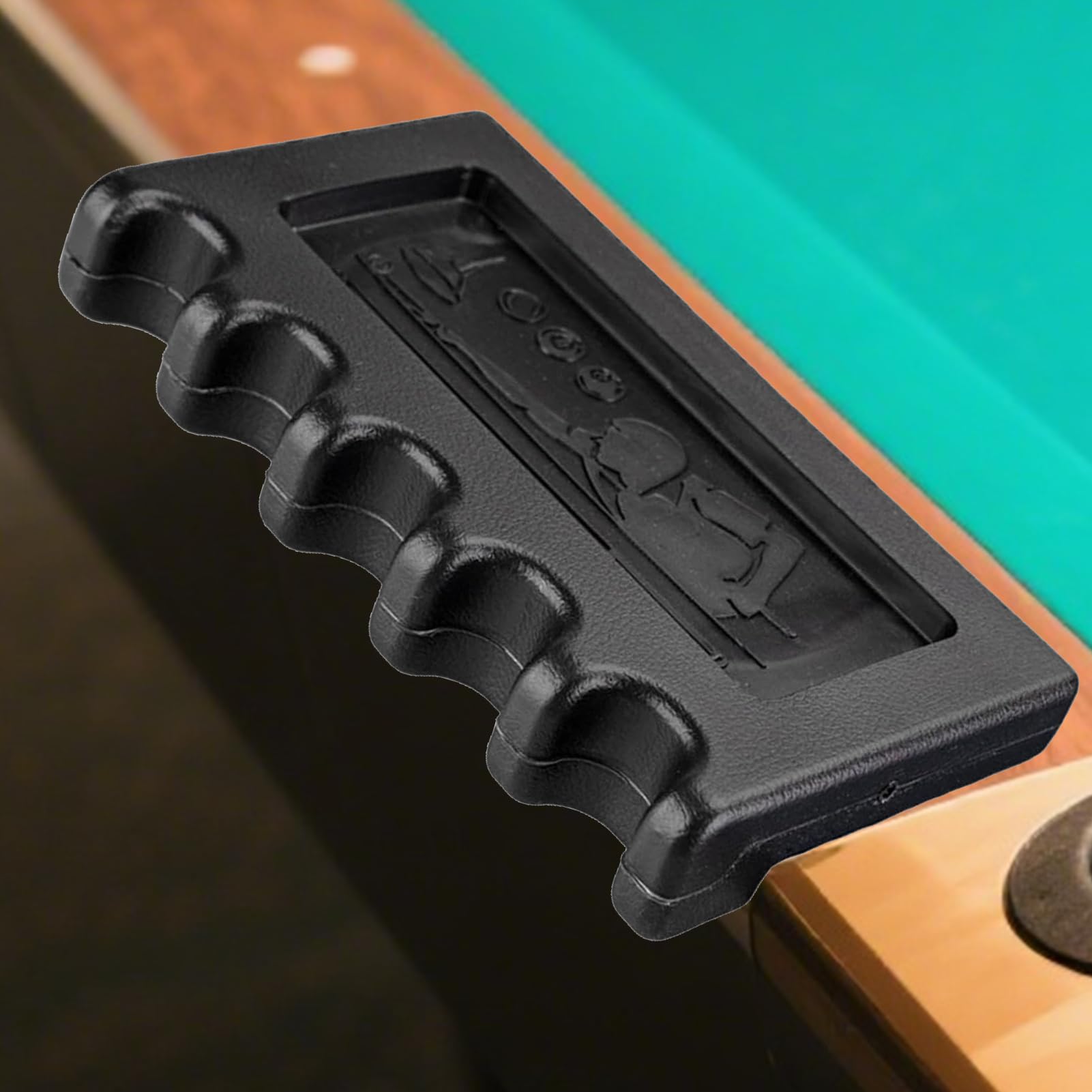 Soporte para tacos, soporte para tacos de billar de 5 lugares que ahorra espacio, soporte duro y antideslizante para jugadores, entrenamiento, familiares, amigos, entusiastas