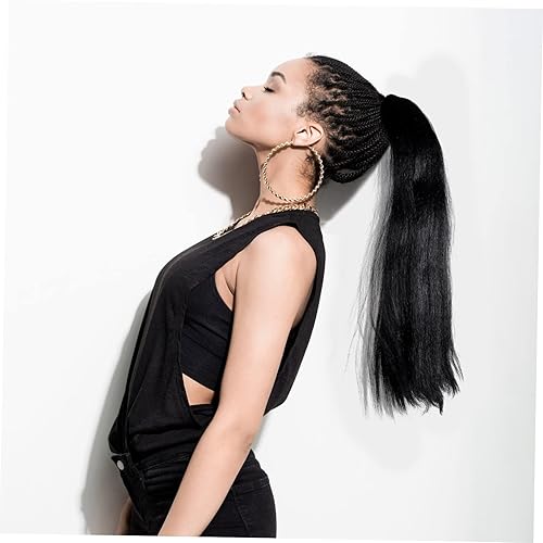 Long Curly Ponytail Hair Extensions - 2PCS Natural Look