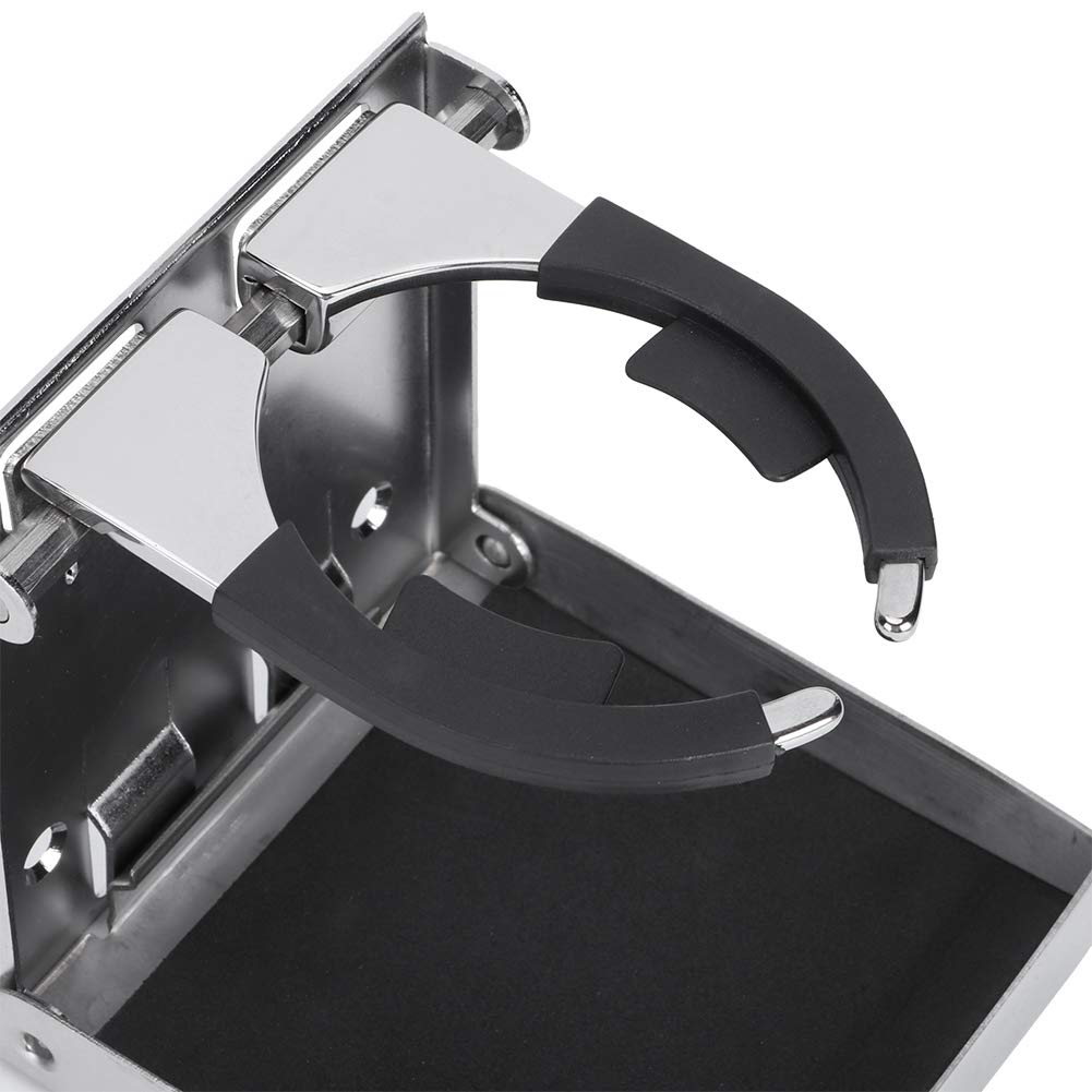 Porte-gobelets Pliants Réglables en Acier Inoxydable, Porte-gobelet Rabattable pour Bateau Marin Camion RV