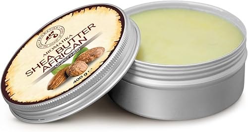 Miniatura 3 de AROMATIKA Manteca de karité prensada en frío de 14.1 onzas - Manteca de karité africana sin refinar - Ghana - 100% pura y natural - Lo mejor para el