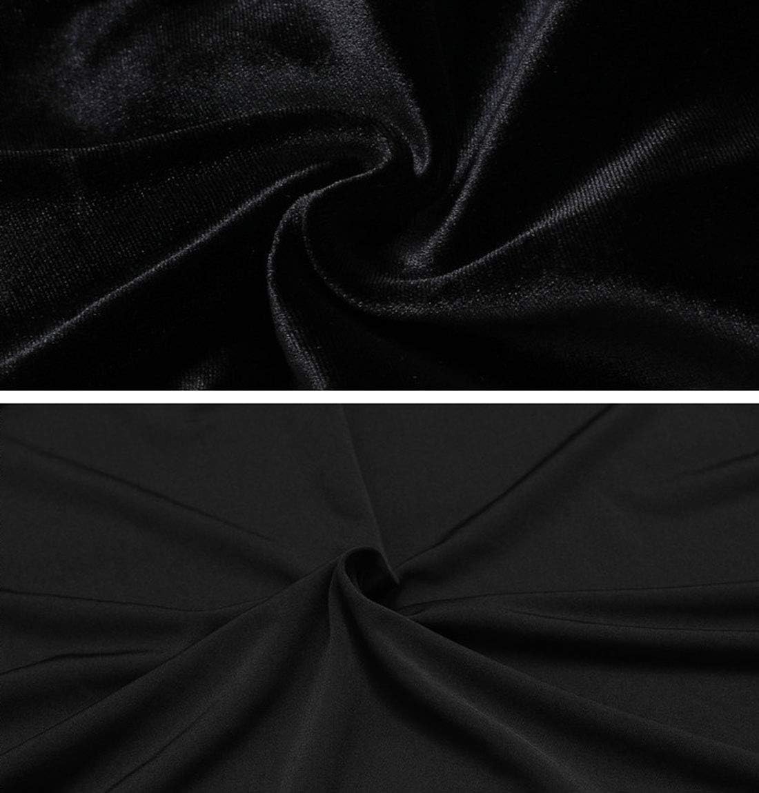 ebossy Women's High Waist Bodycon Velvet Fishtail Mermaid Maxi Skirt Evening Party - Image 6