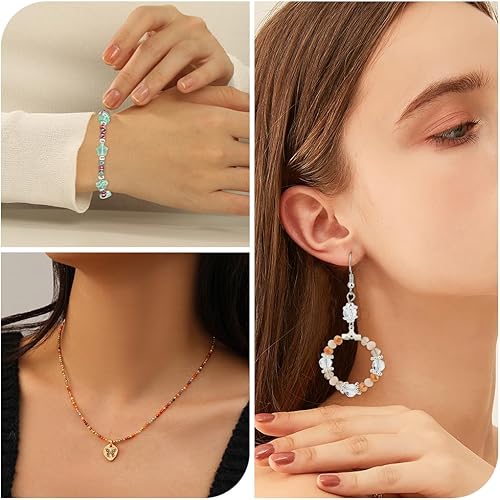 Miniatura 5 de Beebeecraft Alrededor de 1000 cuentas de vidrio de 0.157 pulgadas (0.157 in) de cristal carmesí multicolor facetadas Roundel Briolette cuentas