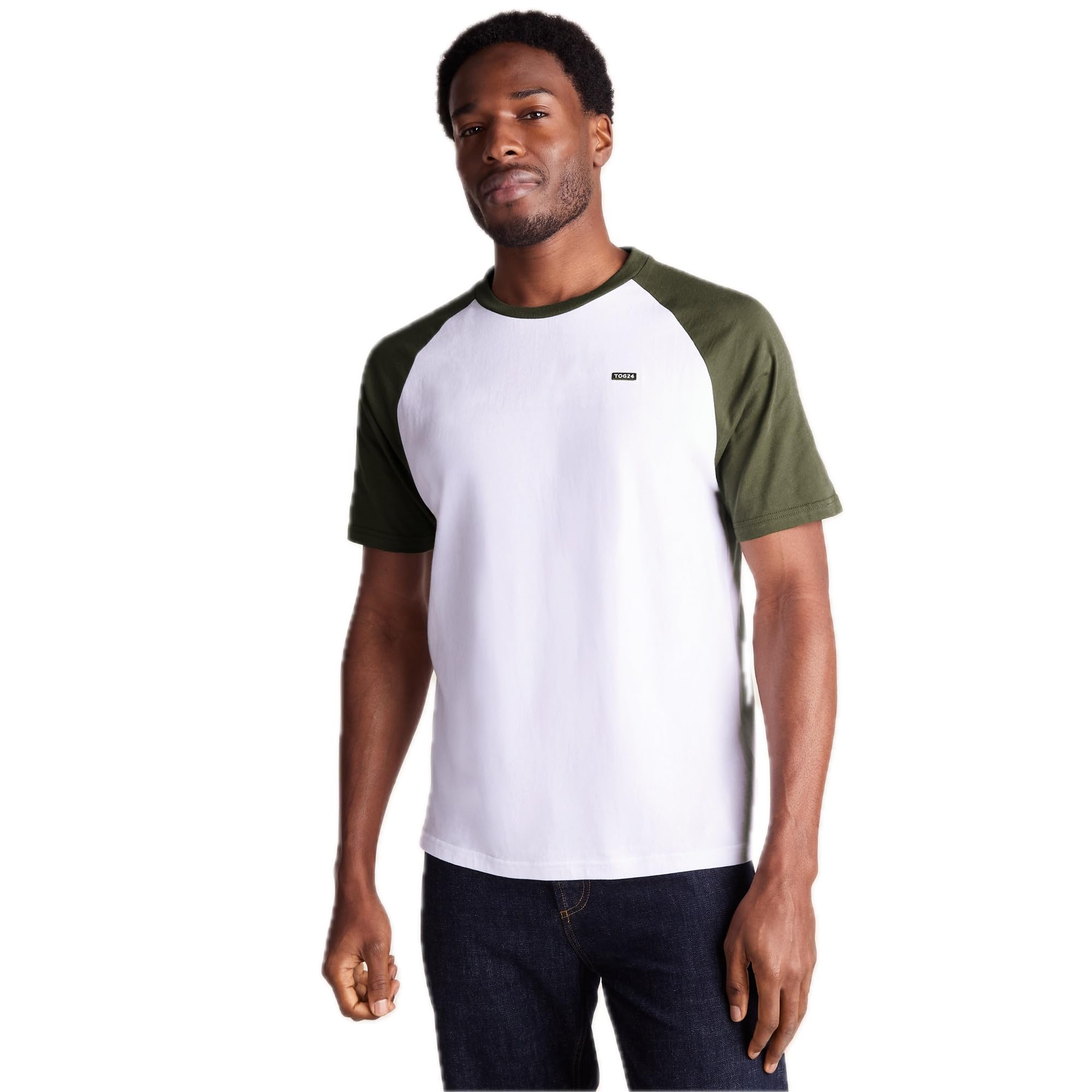 TOG24 McGill Men's T-Shirt, Sporty Baseball Look, Crew Neck, Raglan Sleeves, Supersoft Cotton