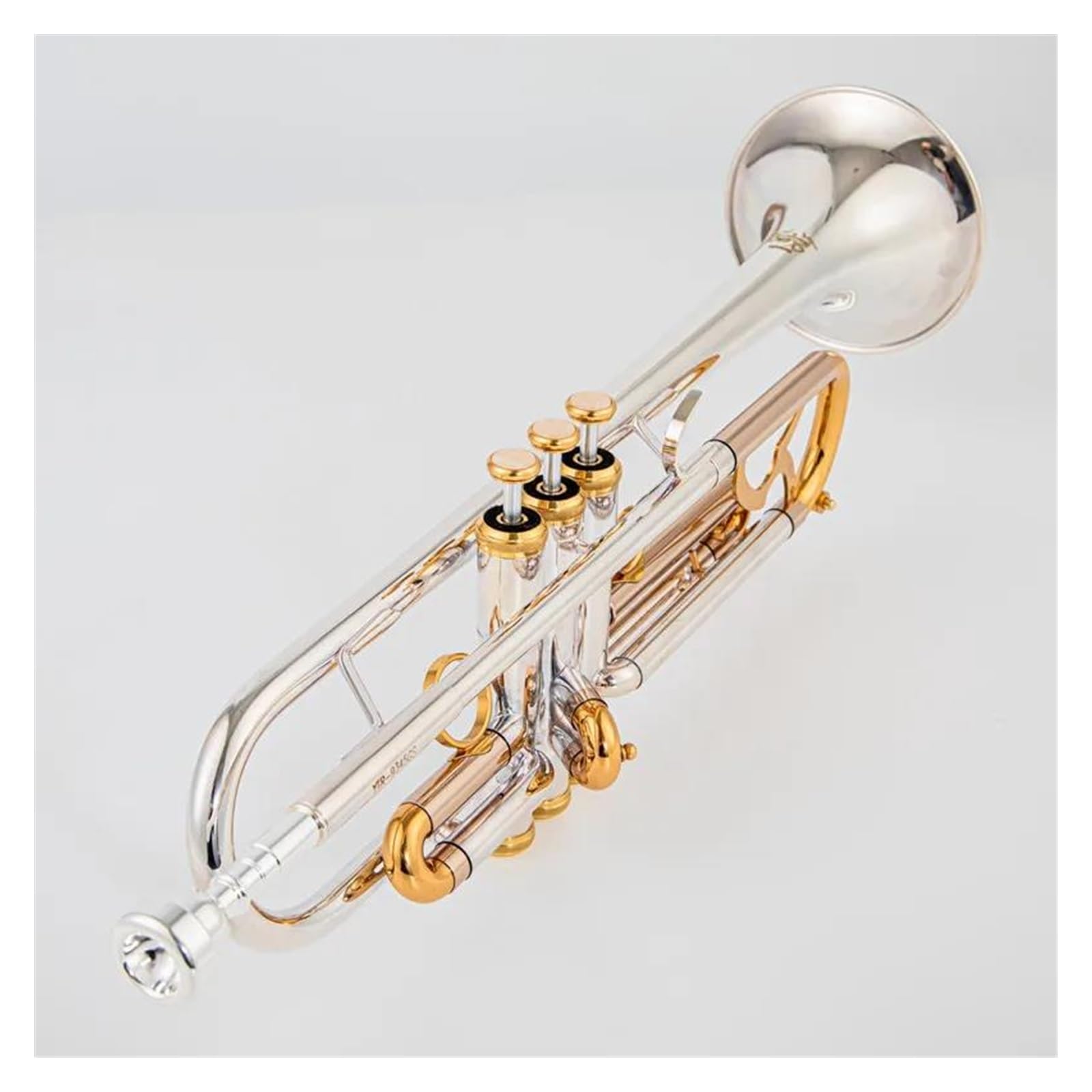 trąbka instrument Bb Trumpet B Płaskie, Mosiężne, Posrebrzane Profesjonalne Instrumenty Muzyczne Na Trąbce Ze Skórzanym Etui