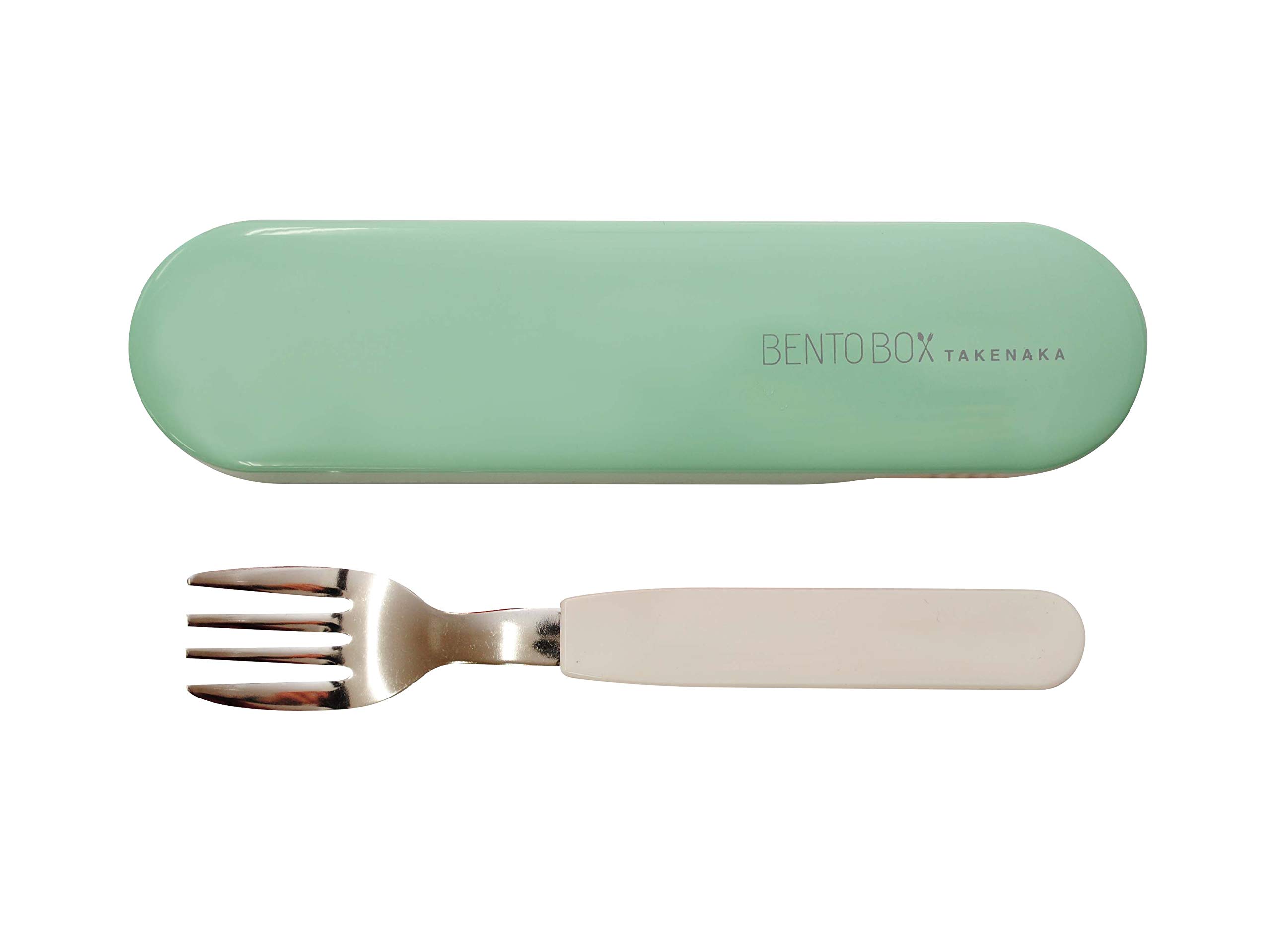 Fork and Case, Eco-Friendly Lunch Accessory, Made in Japan, Takenaka Bento box (Peppermint)