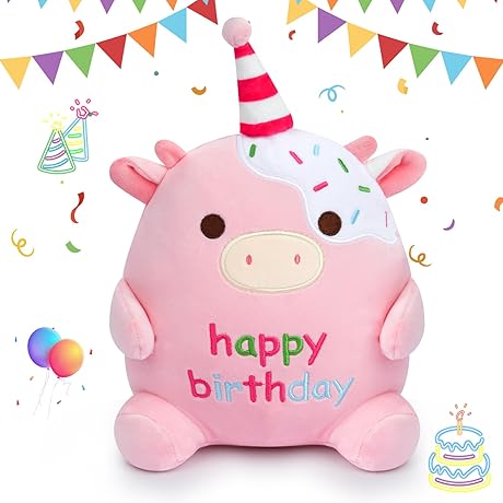 Happy Birthday Cow Squishmallow