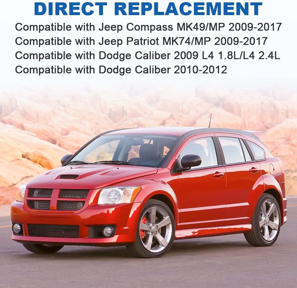 JDMON Air Conditioning A C Compressor Clutch Compatible with Dodge Caliber Jeep Compass MK49/MP Patriot MK74/MP L4 1.8L 2.4L 2009-2017 Replace 158388, 55111610AA, 55111610AB, 55111610AC, RL111610AB